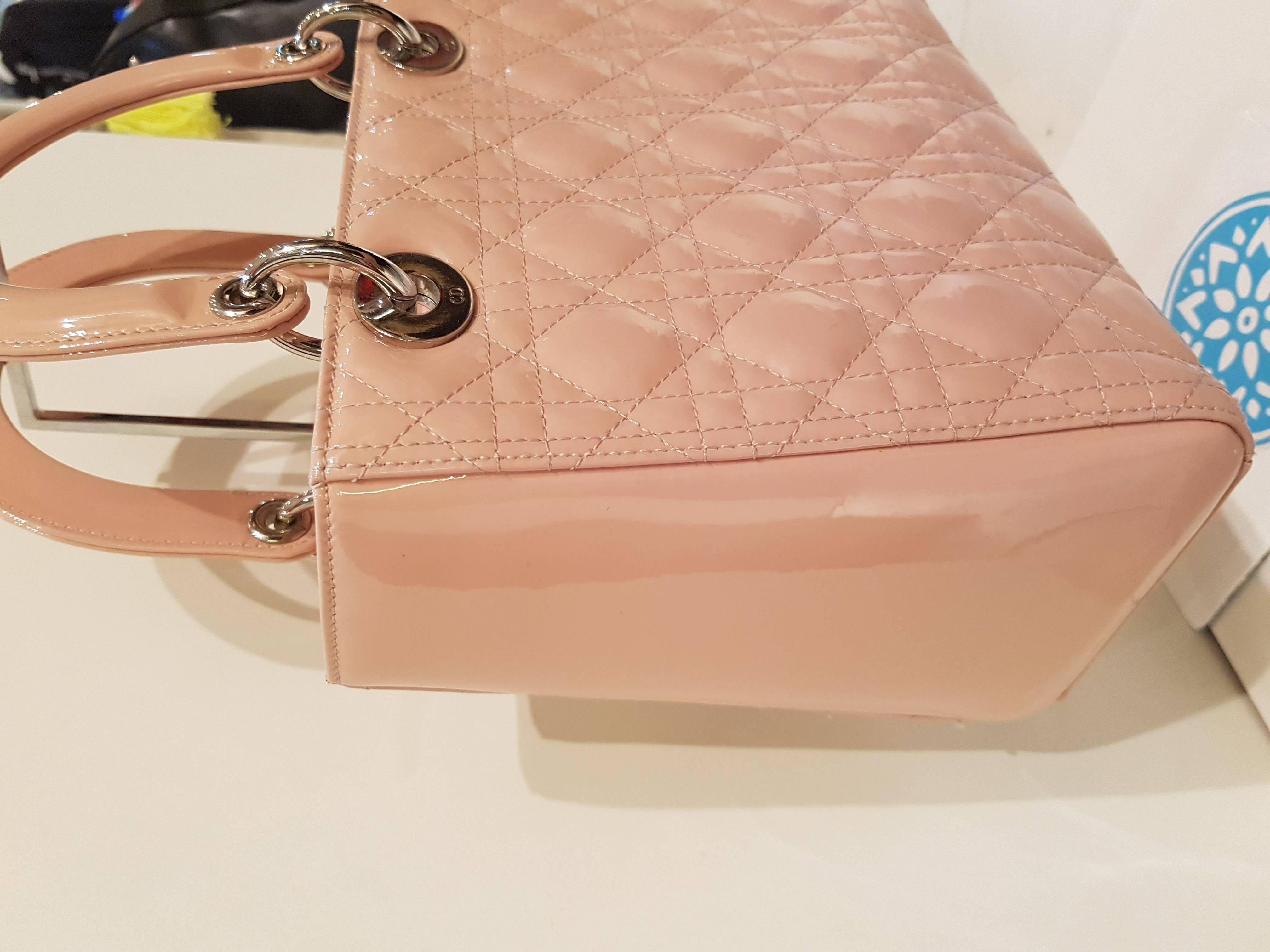 Brown Christian Dior Mini Dior Pink Bag