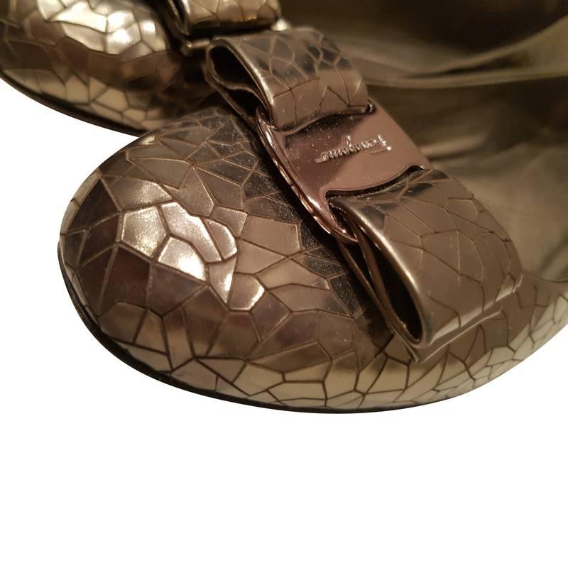 Salvatore Ferragamo Anthracite Ballerinas 
Totally made in italy in italian size range 37 
Reference: RF17719005