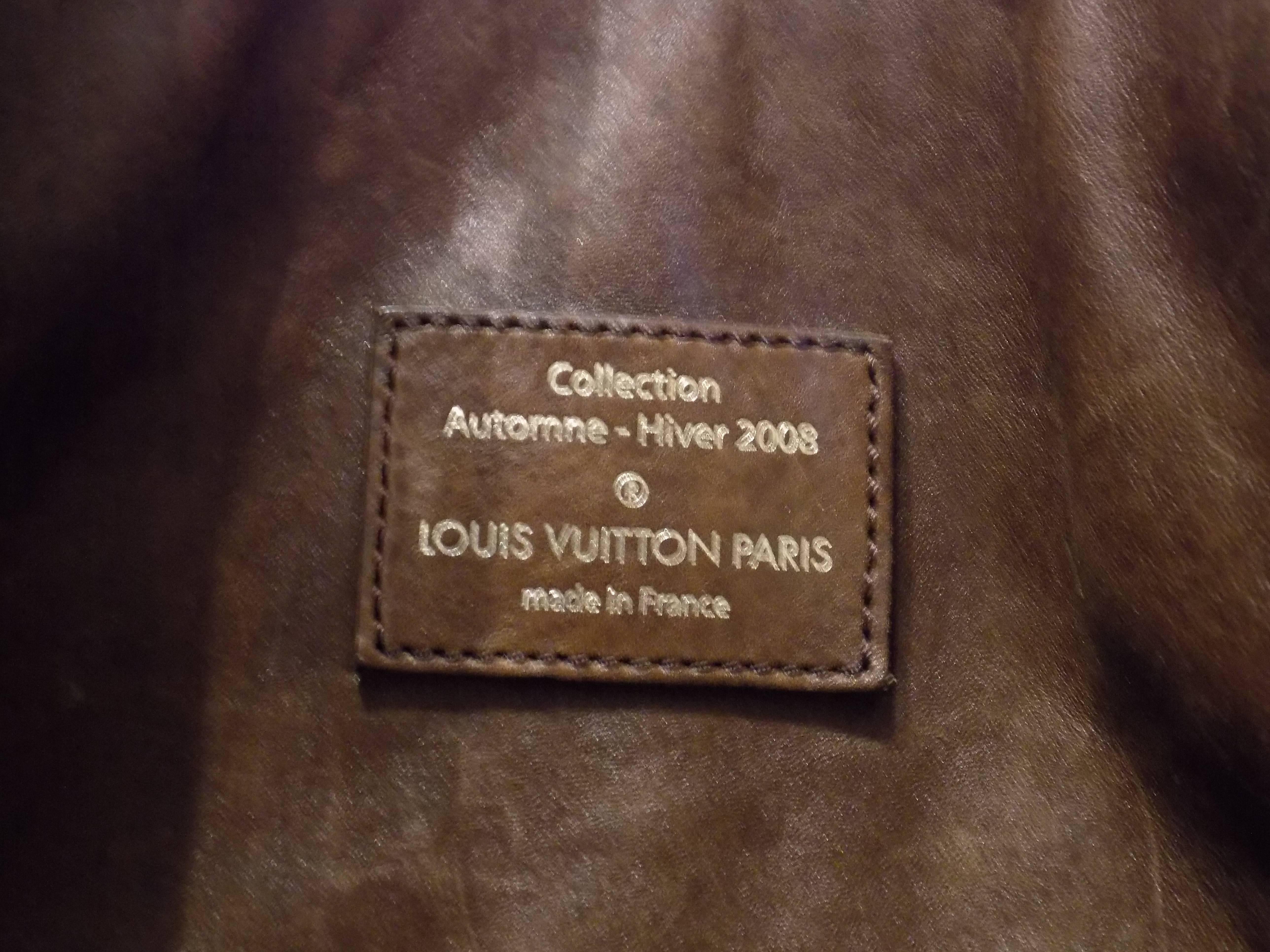 Louis Vuitton Brown Leather Bag 1