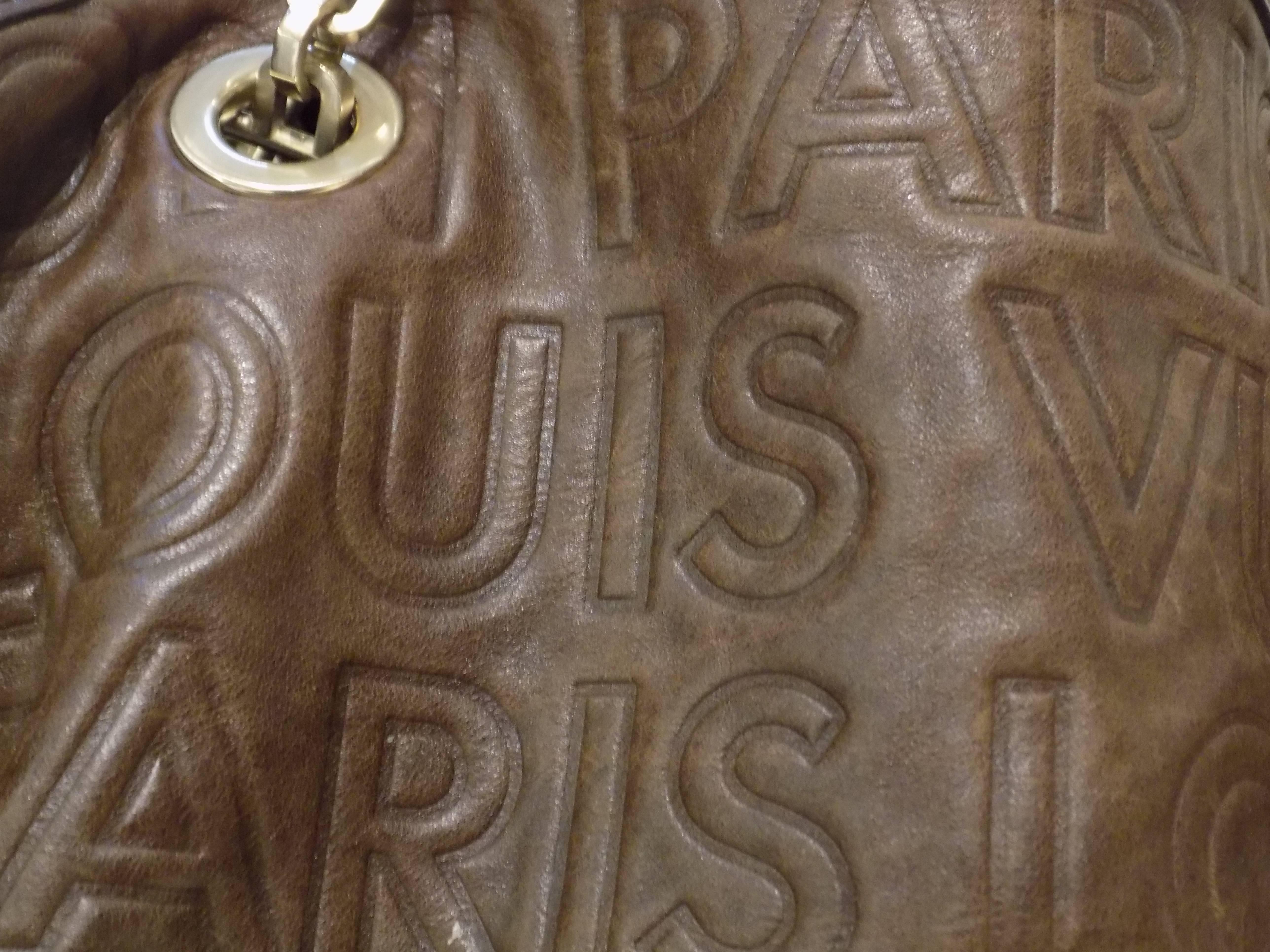 Louis Vuitton Brown Leather Bag 3