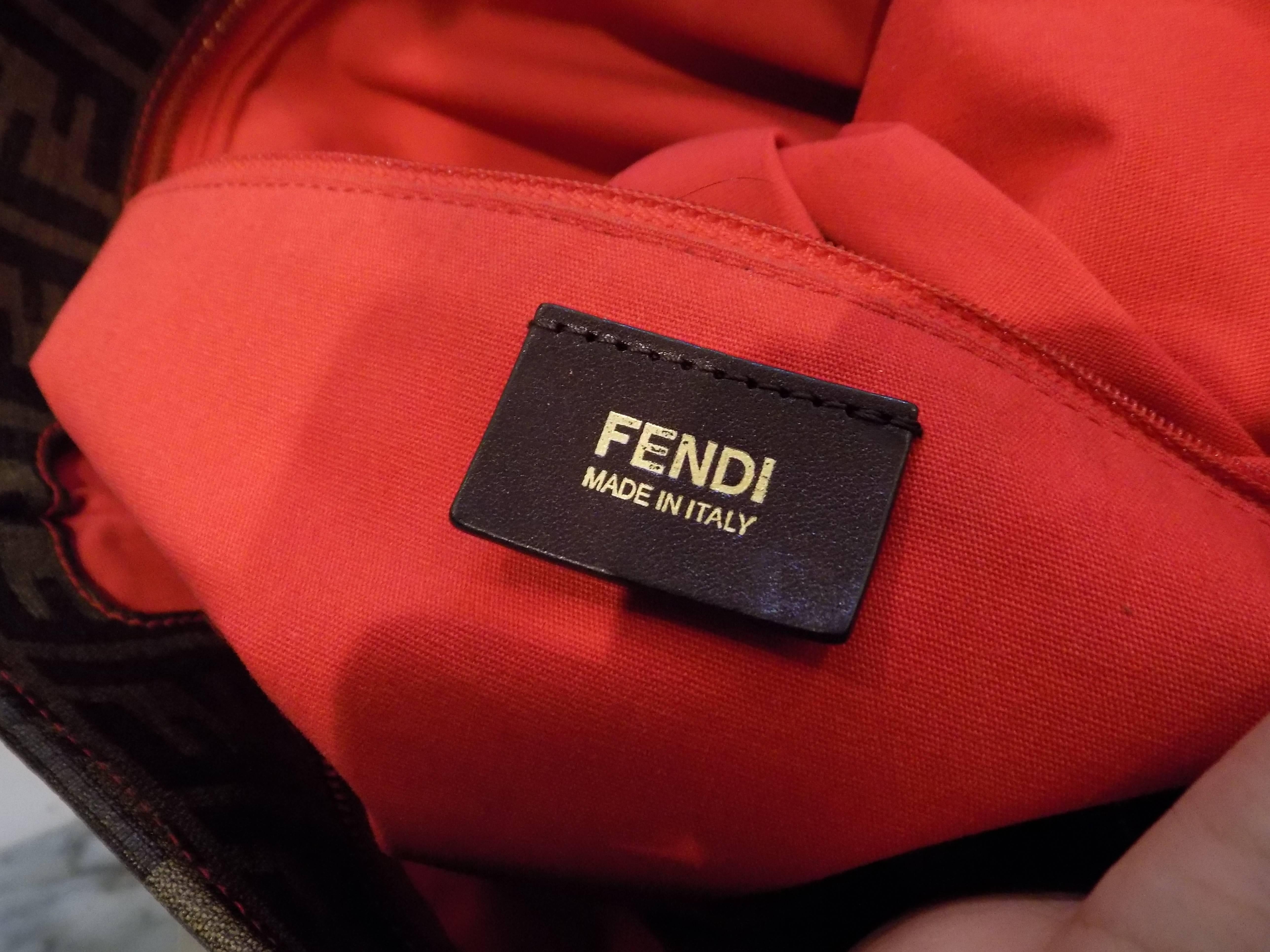 Fendi Monogram Perforated Leather Bag In New Condition In Capri, IT