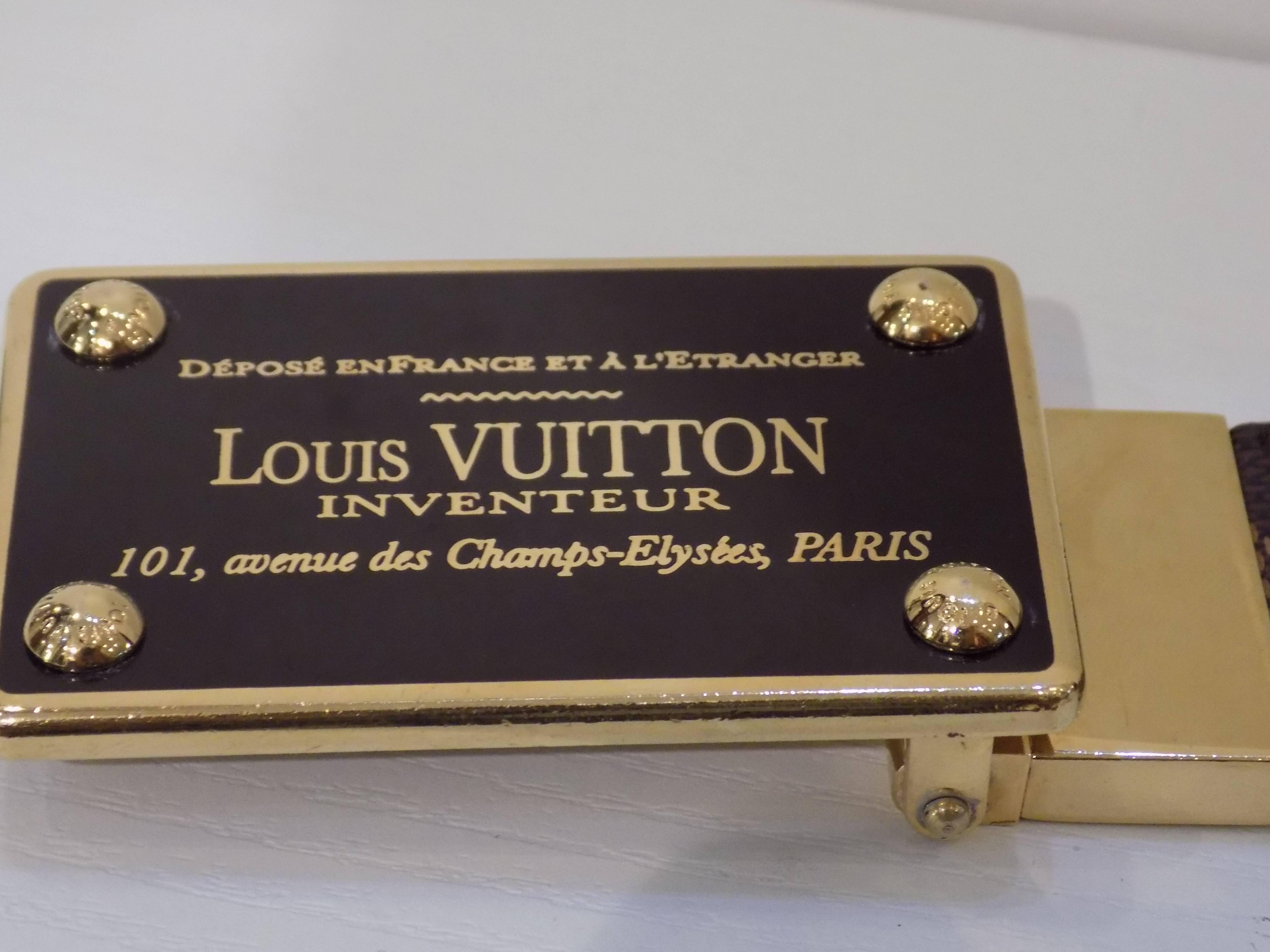Louis Vuitton Iconic Inventeur Belt In New Condition In Capri, IT
