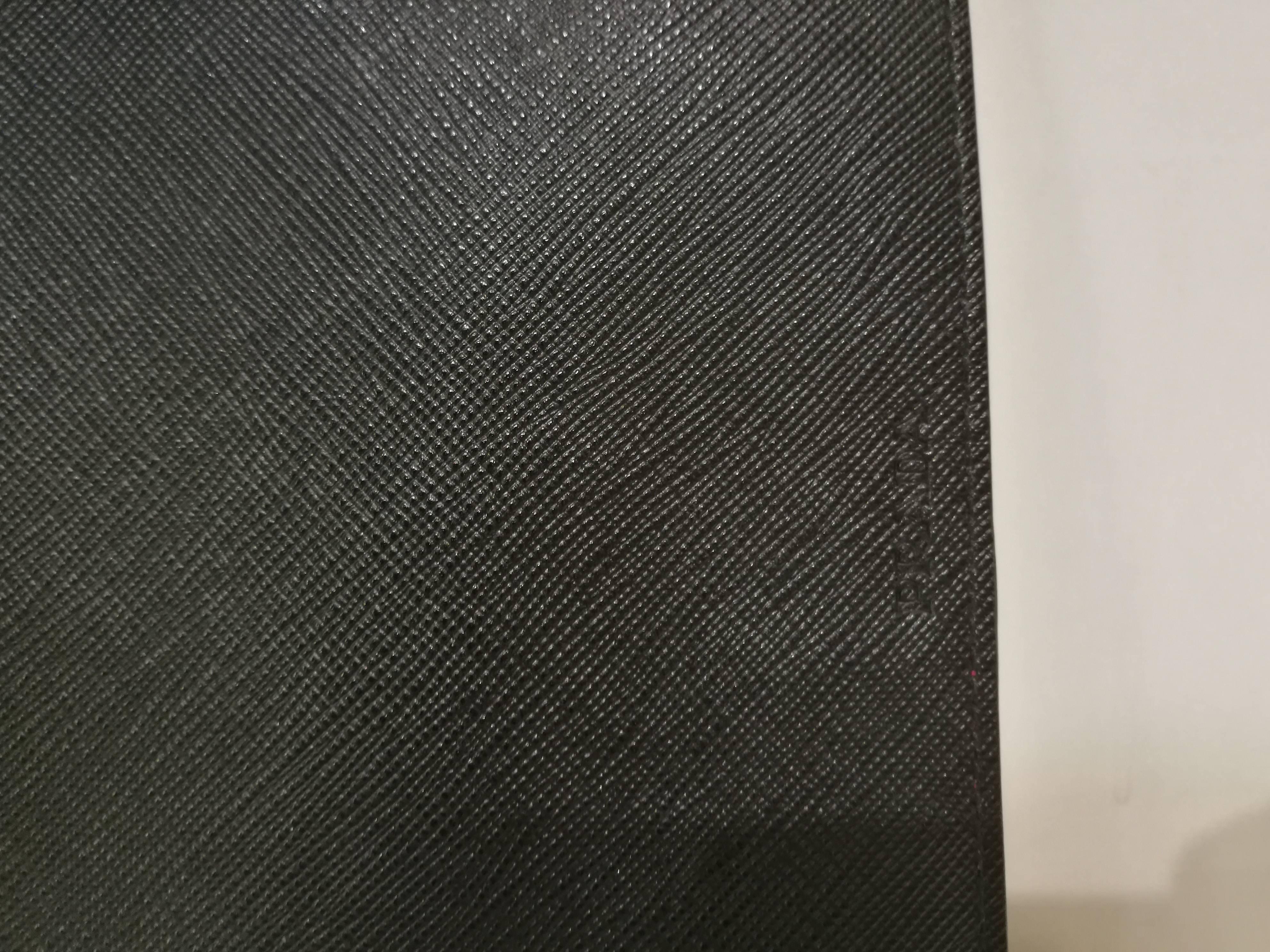 Prada Black Leather Memo book In New Condition In Capri, IT