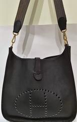 Hermes Blu Navy Evelyne Shoulder Bag