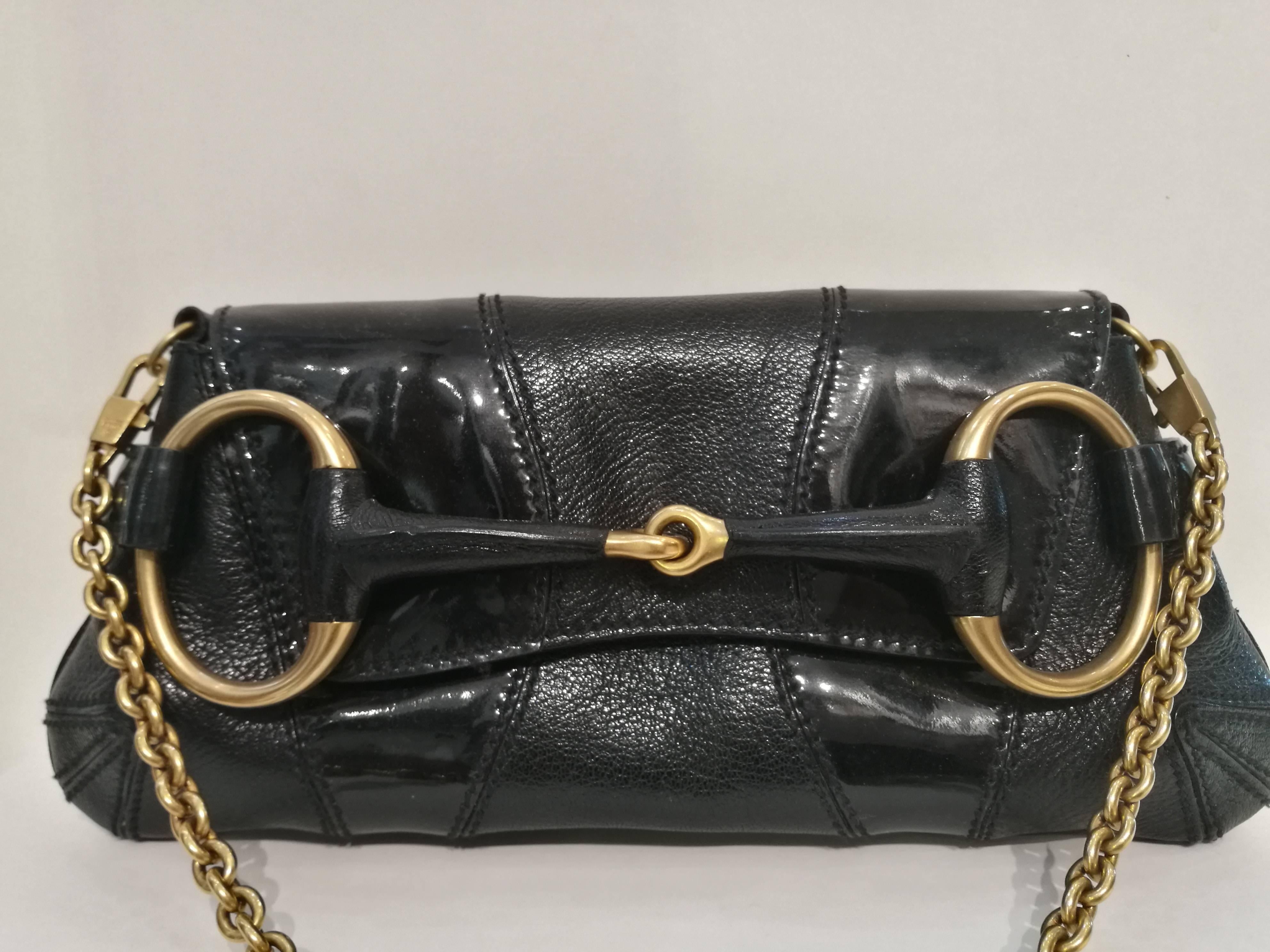 Gucci Horsebit Black Leather bag by Tom Ford In New Condition In Capri, IT