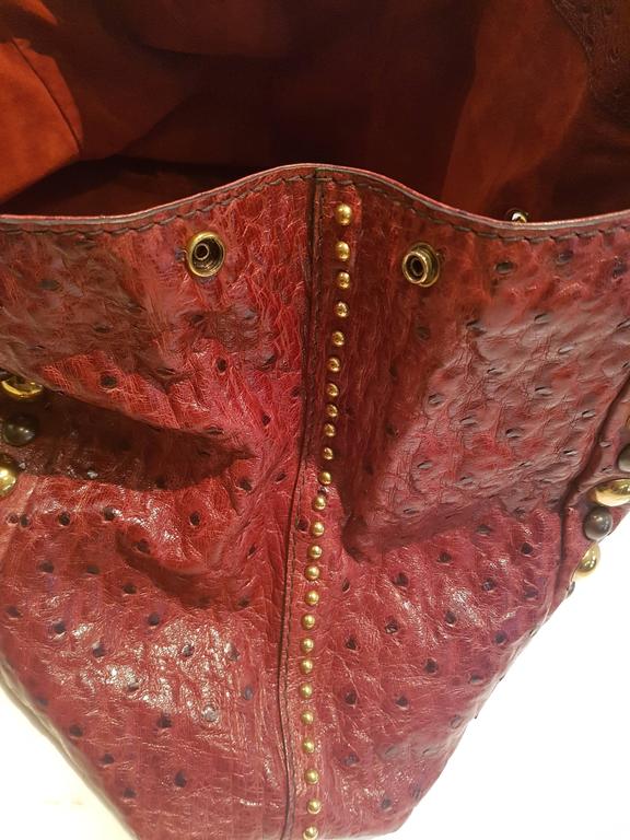 Gucci Babouska Red Ostrich Bag at 1stDibs | gucci babouska bag