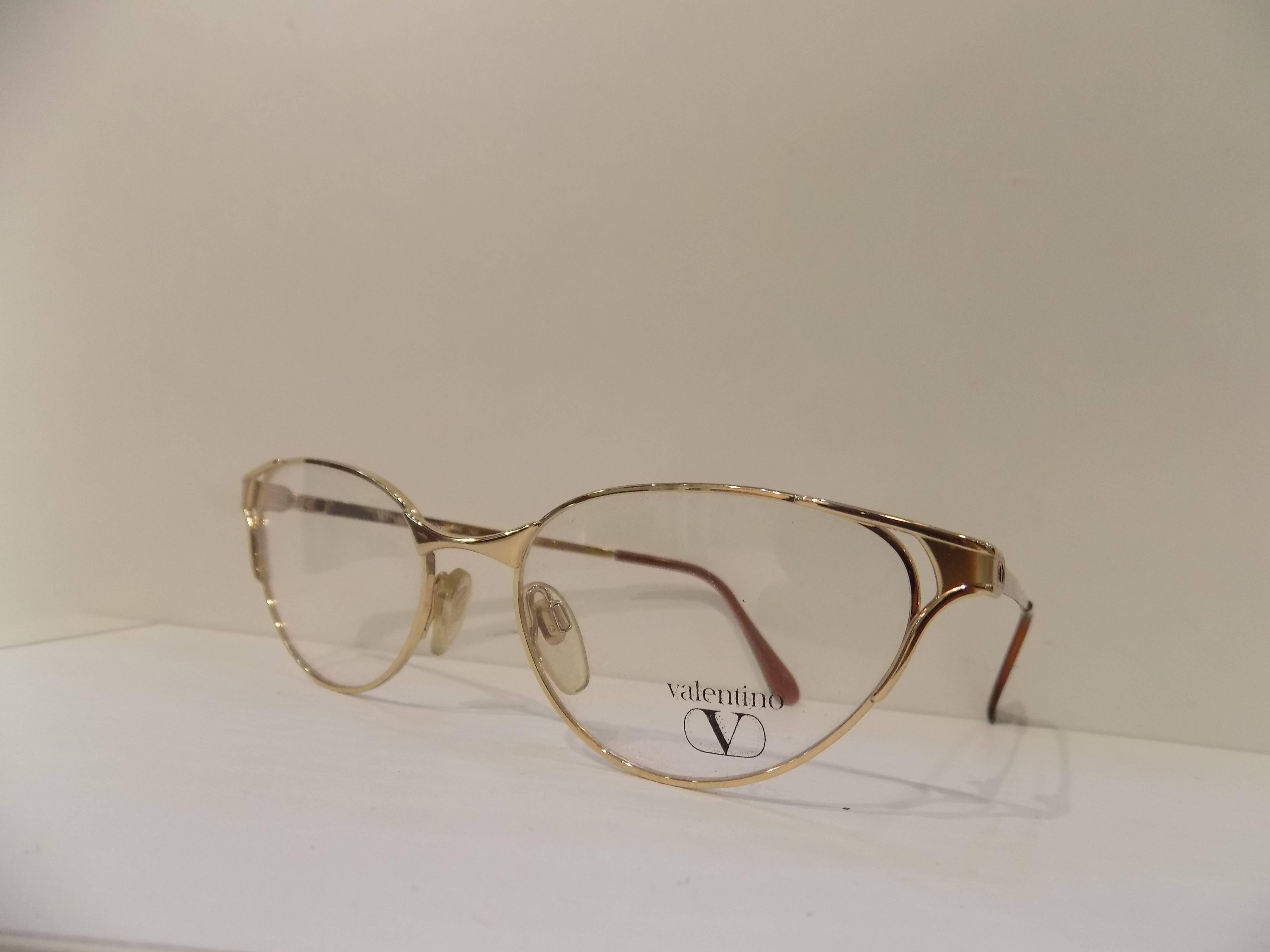 Brown 1980s Valentino Frame - Glasses