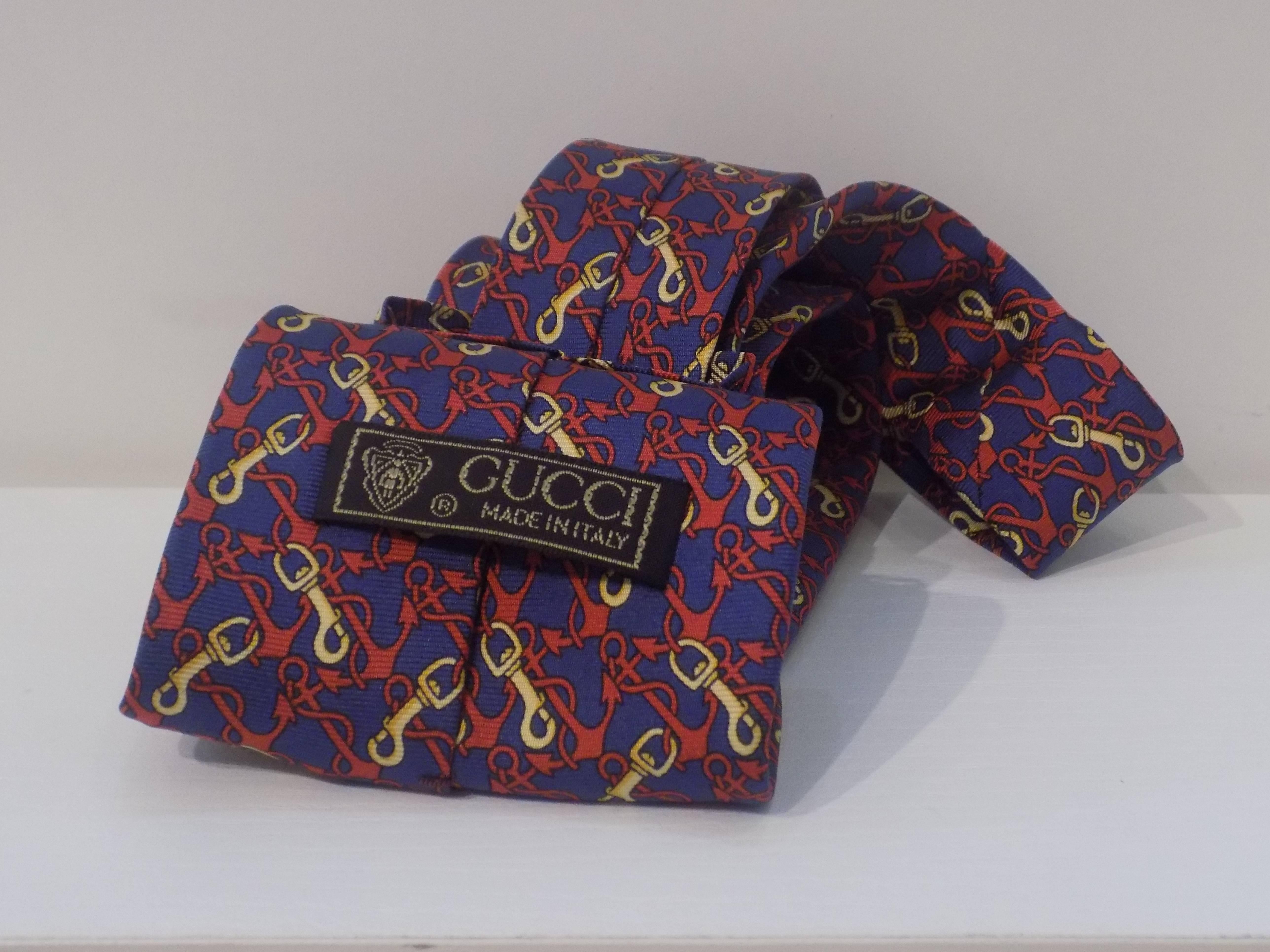 Gucci Vintage Tie In New Condition In Capri, IT