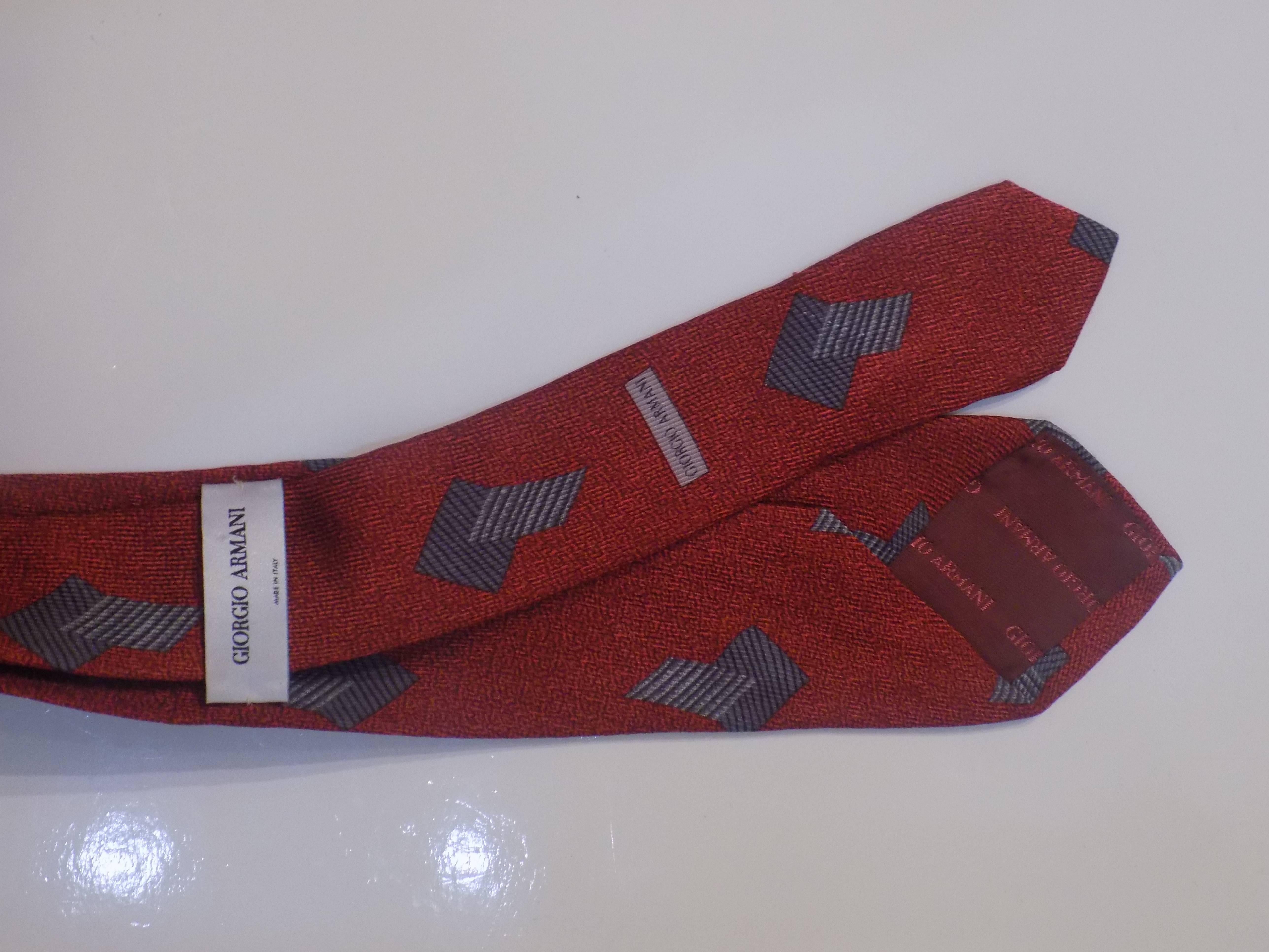 Giorgio Armani Tie In New Condition In Capri, IT