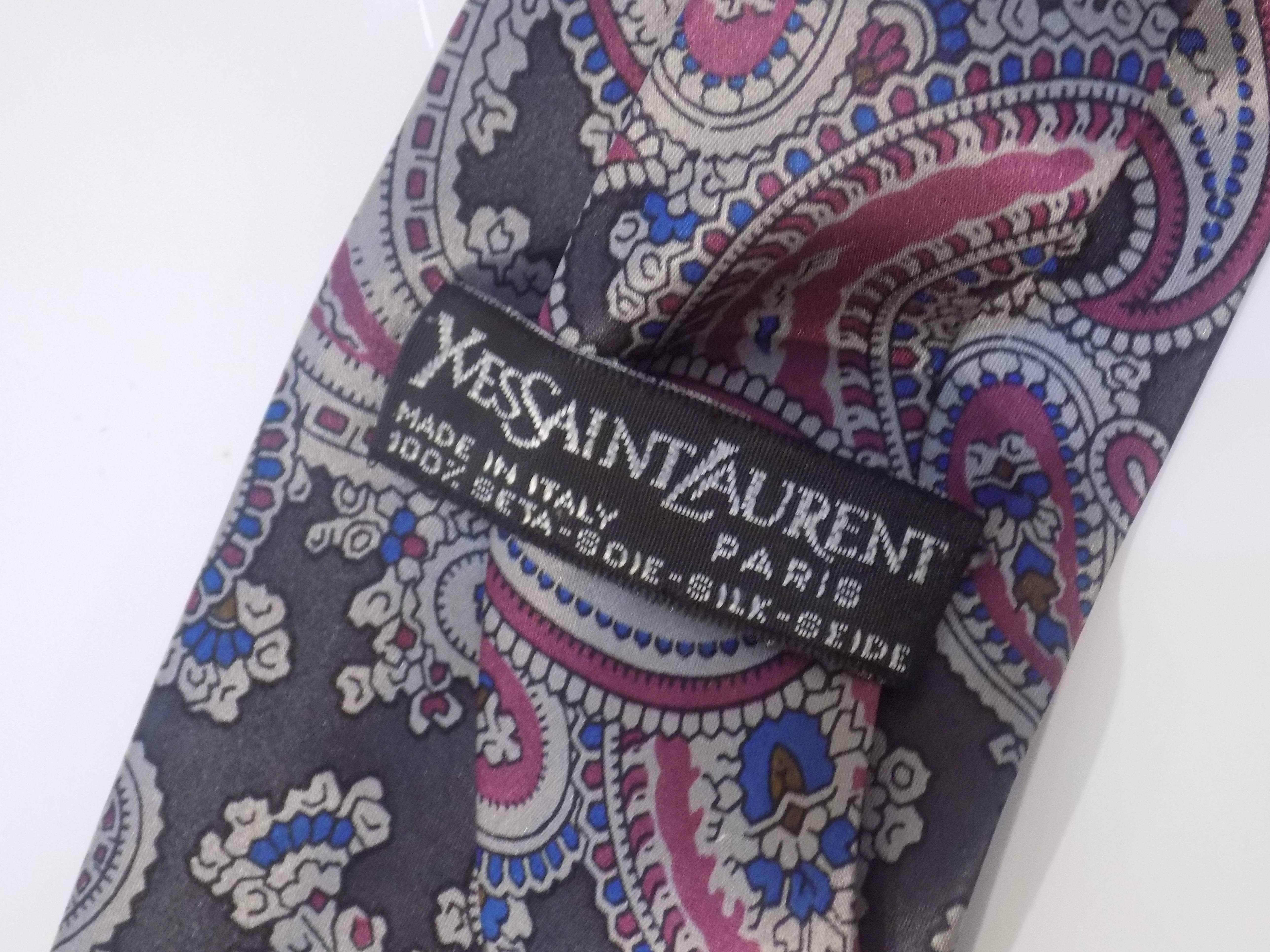 Black Yves Saint Laurent tie