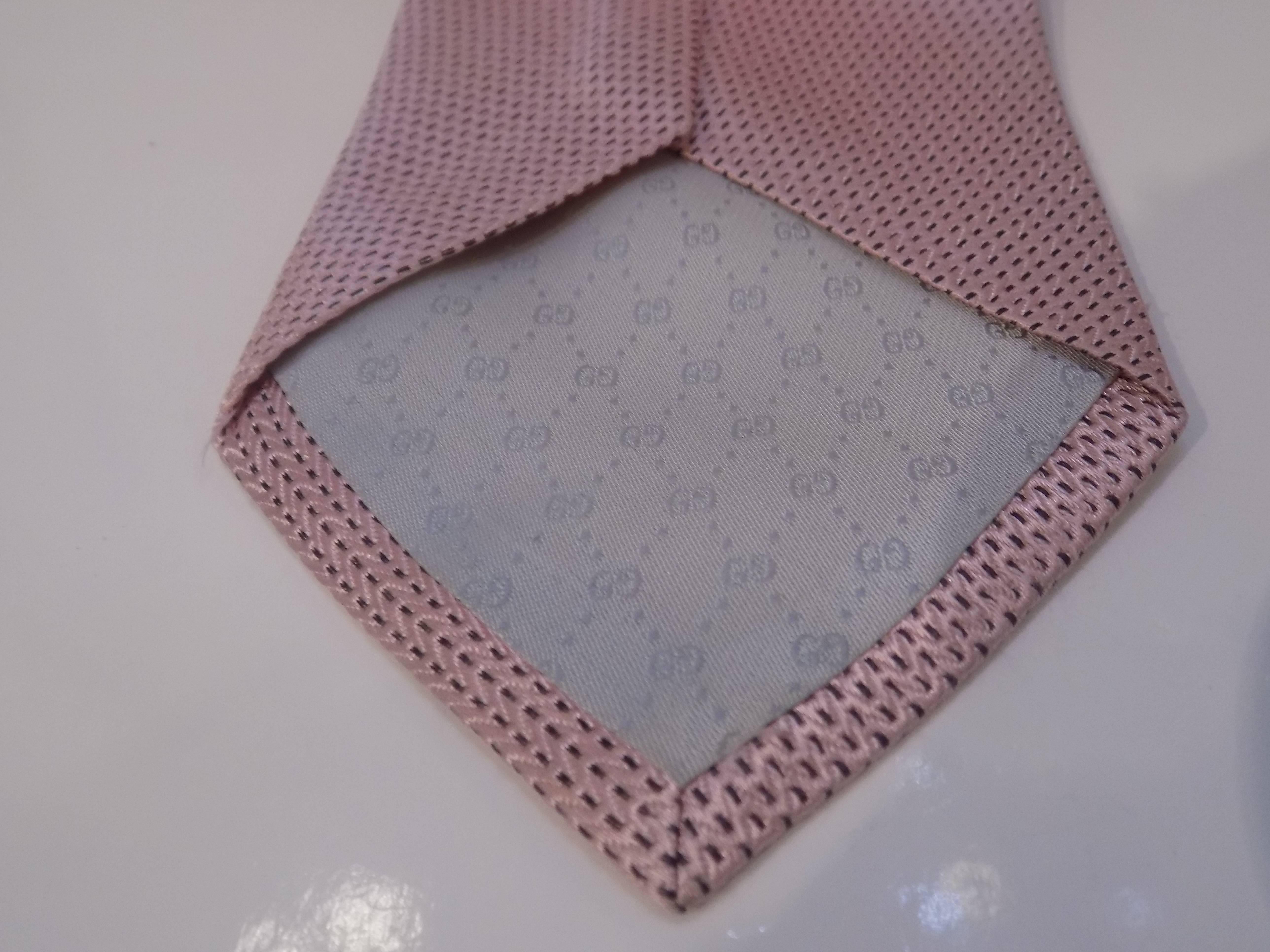 Gray Gucci Pink Vintage Tie