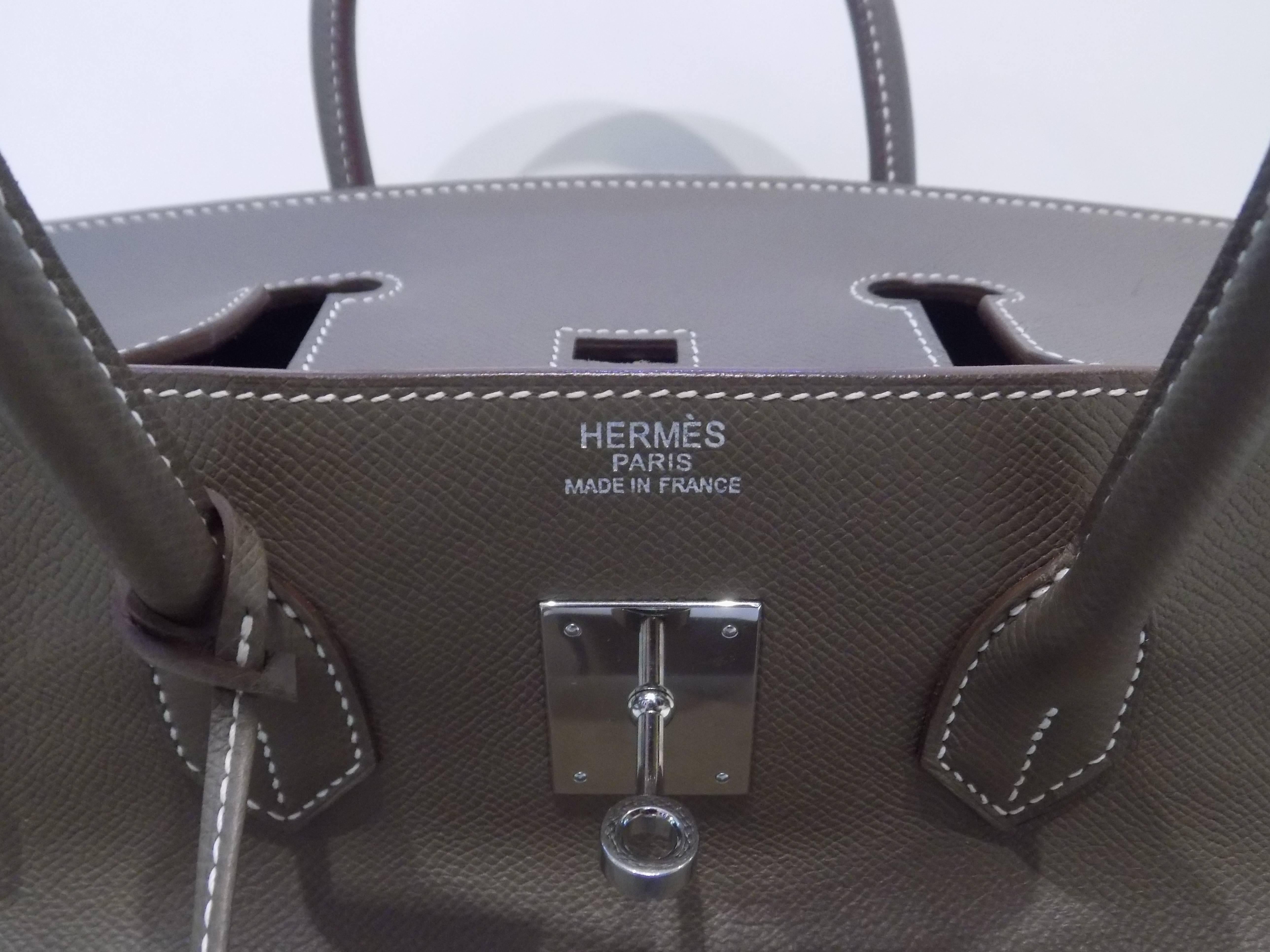 Hermes Brand new customized birkin etoupe togo 35 1