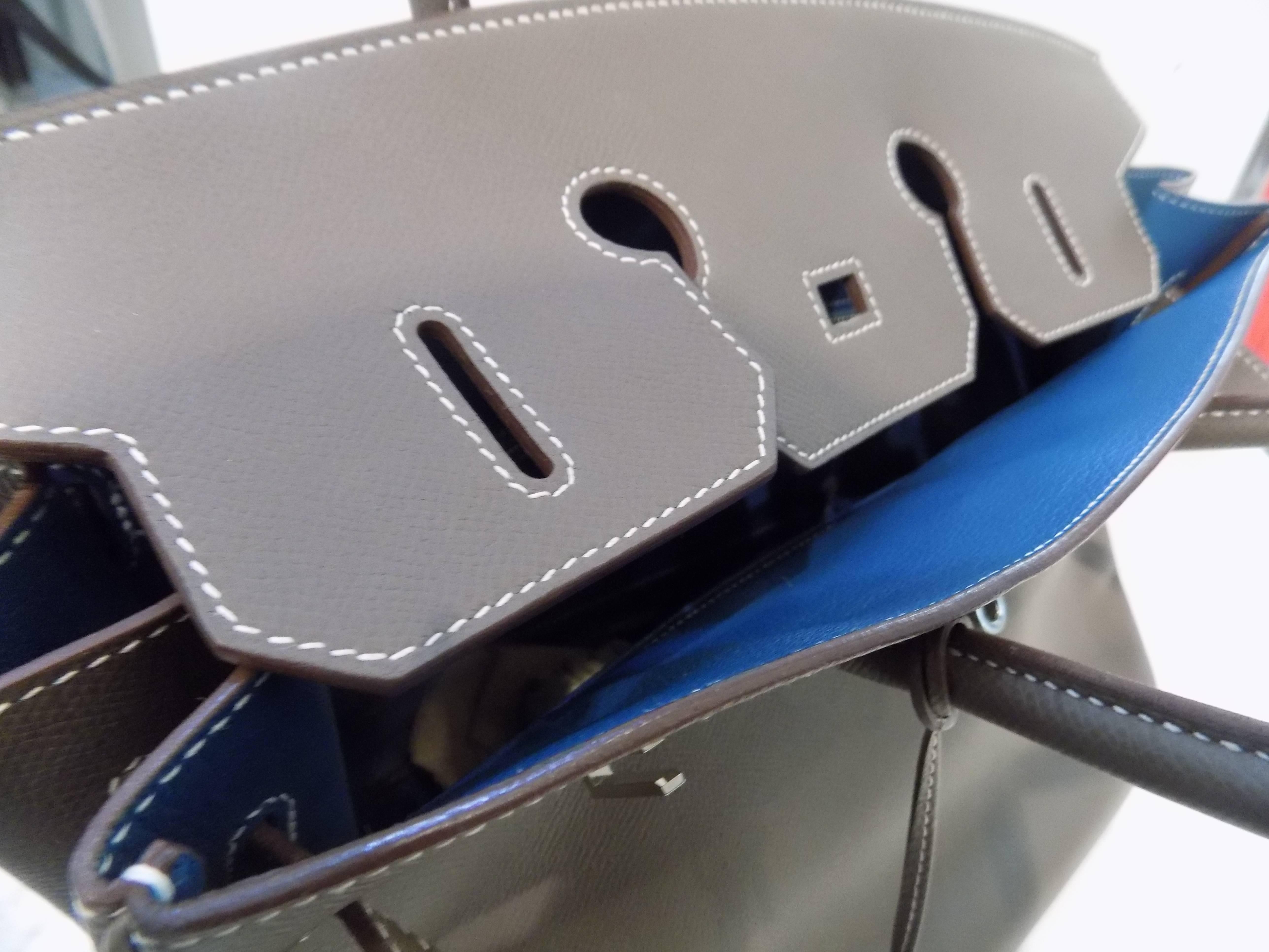 Hermes Brand new customized birkin etoupe togo 35 2