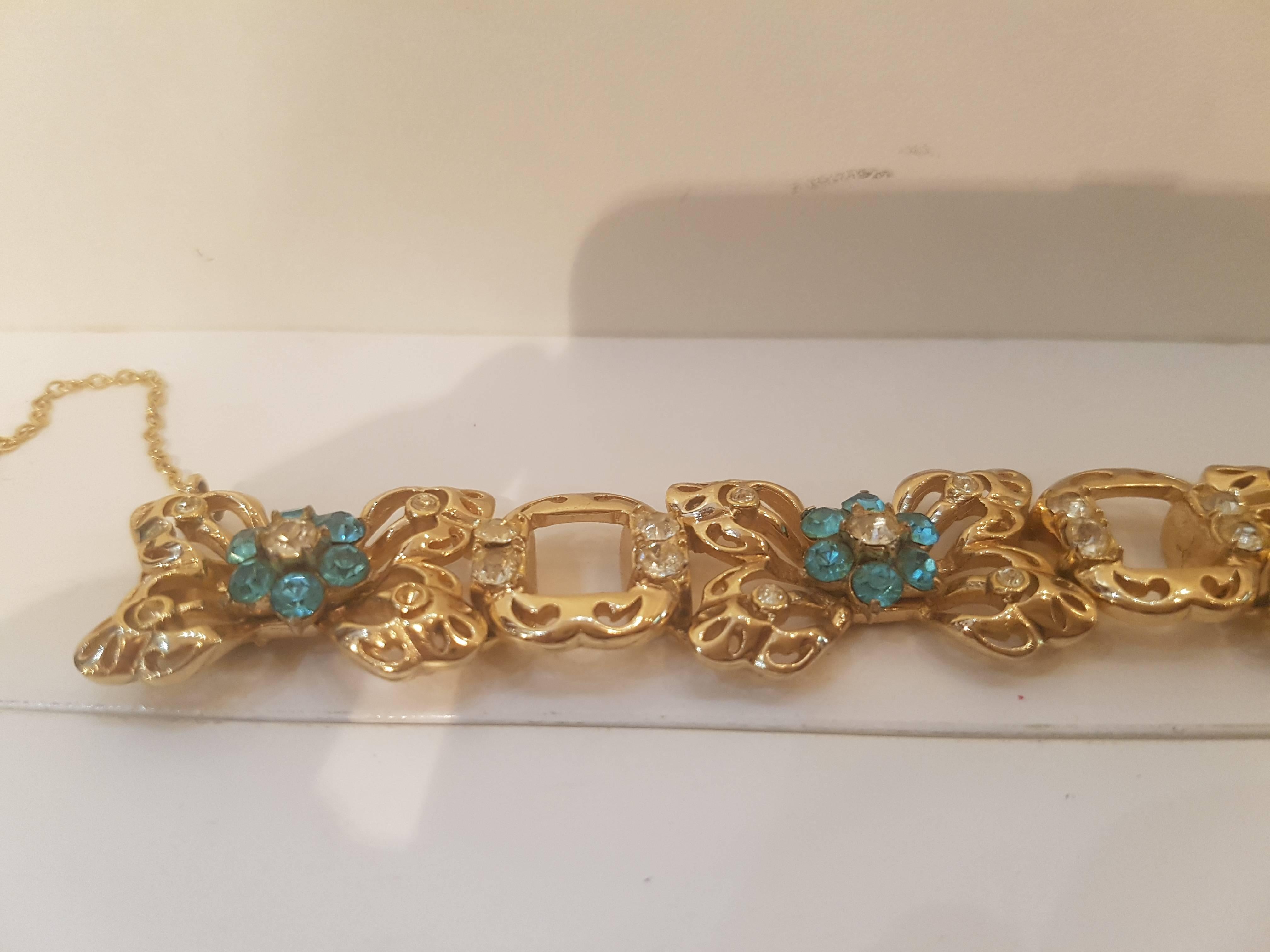 1980s Coro gold tone bracelet In Excellent Condition In Capri, IT