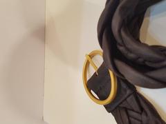 Brauner Ledergürtel vonciani im Vintage-Stil