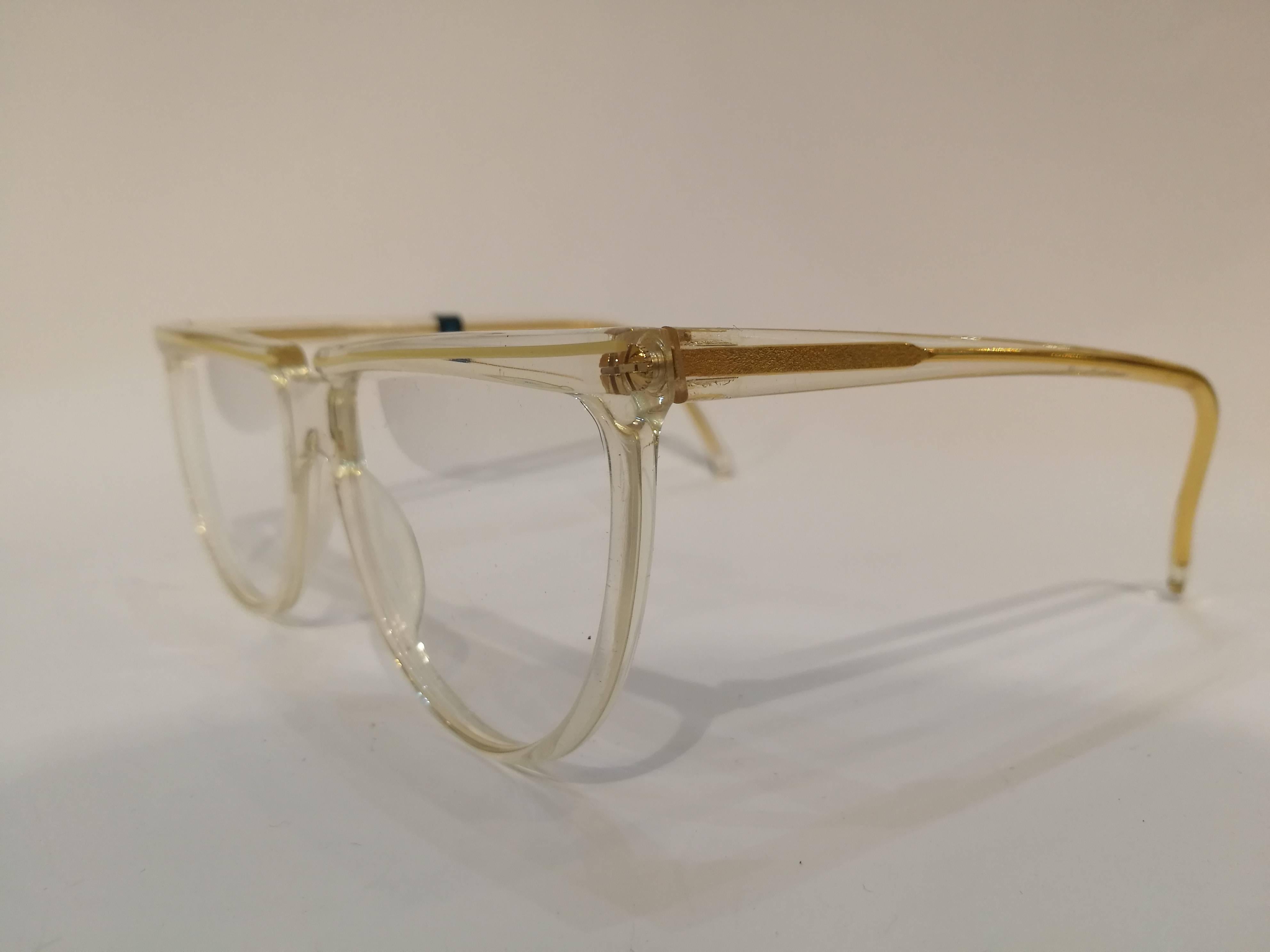 Beige Unworn Gianni Versace frame glasses