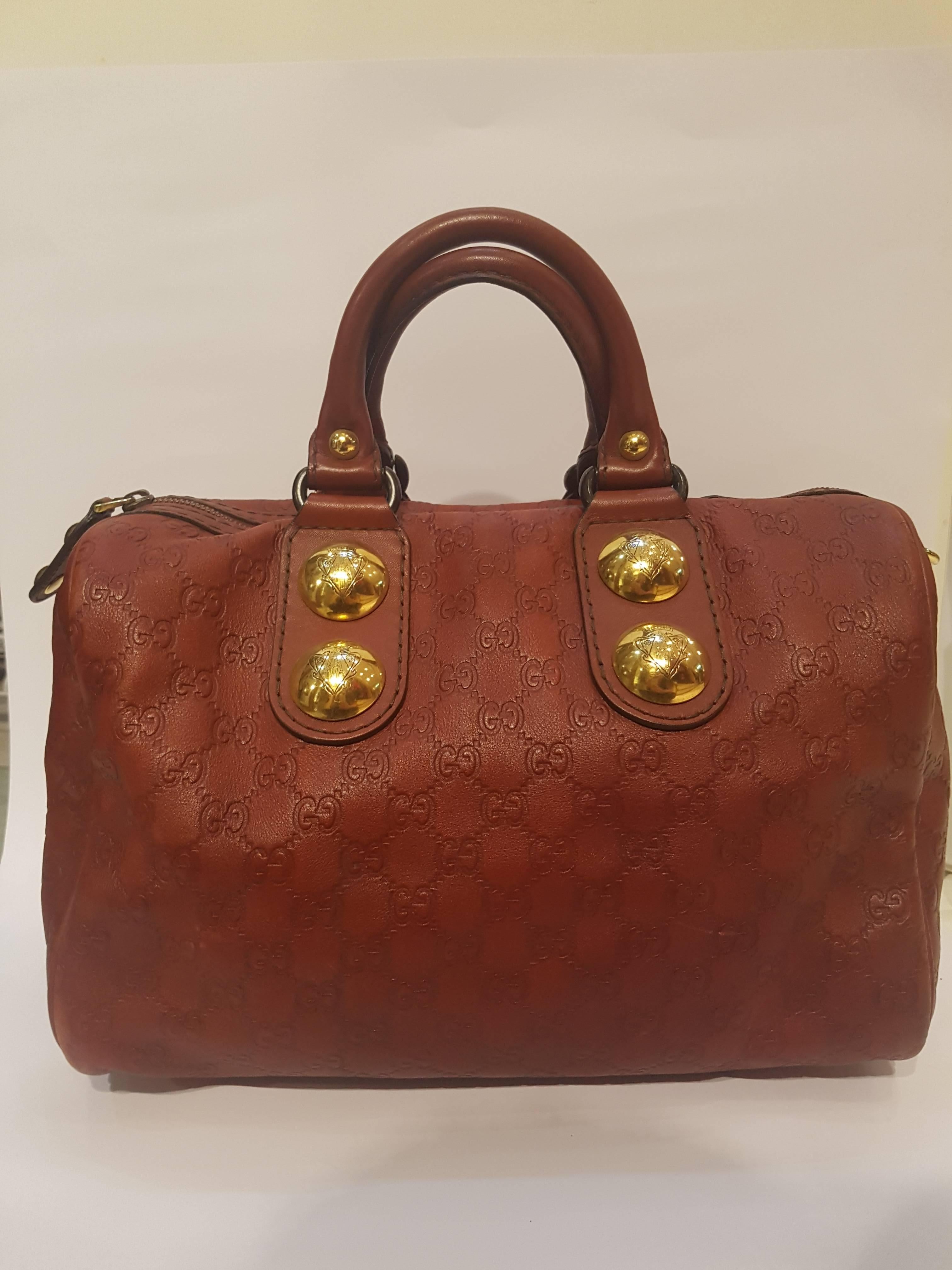 Gucci Red Babouska Boston Bag 2