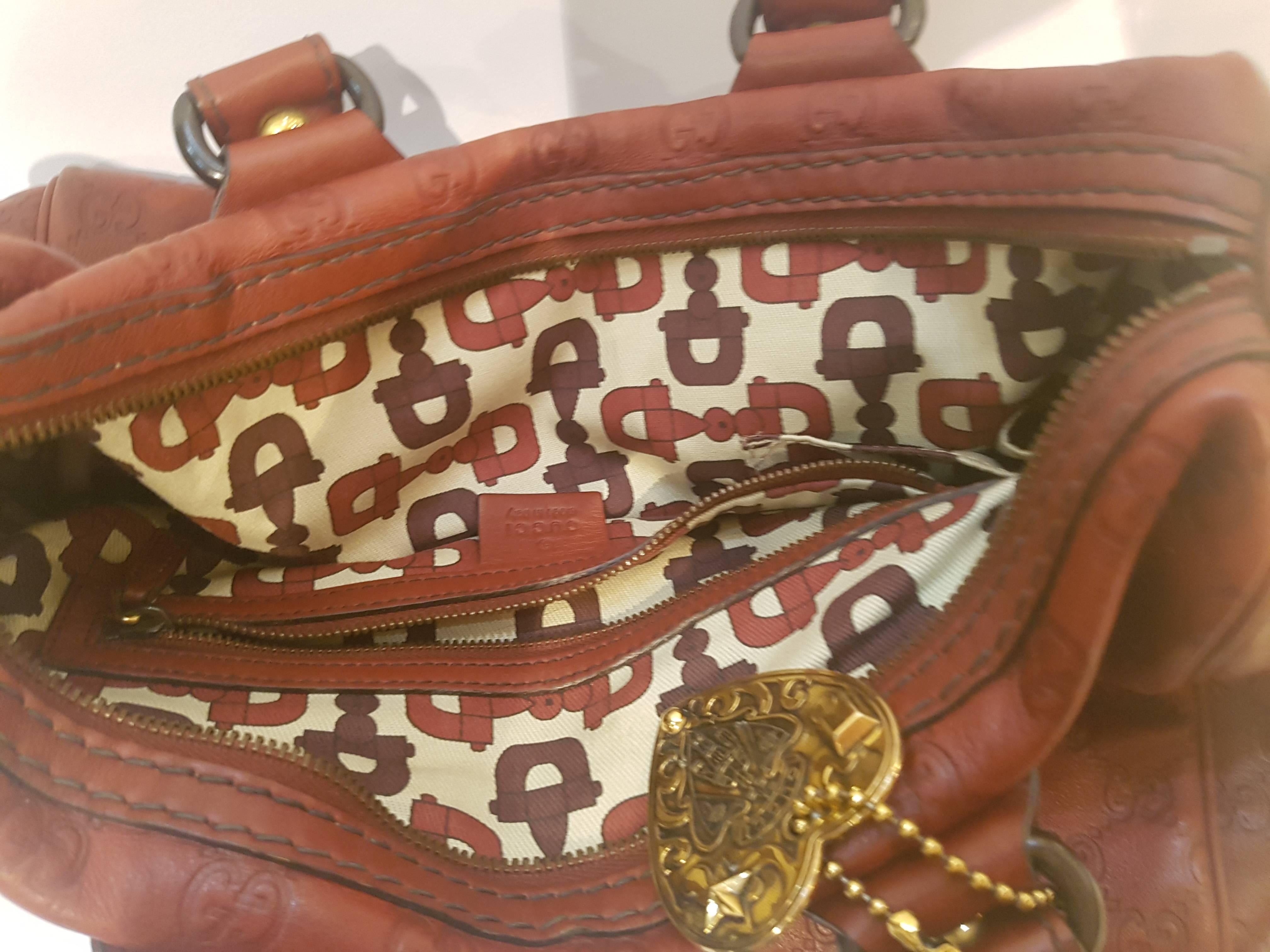 Women's Gucci Red Babouska Boston Bag