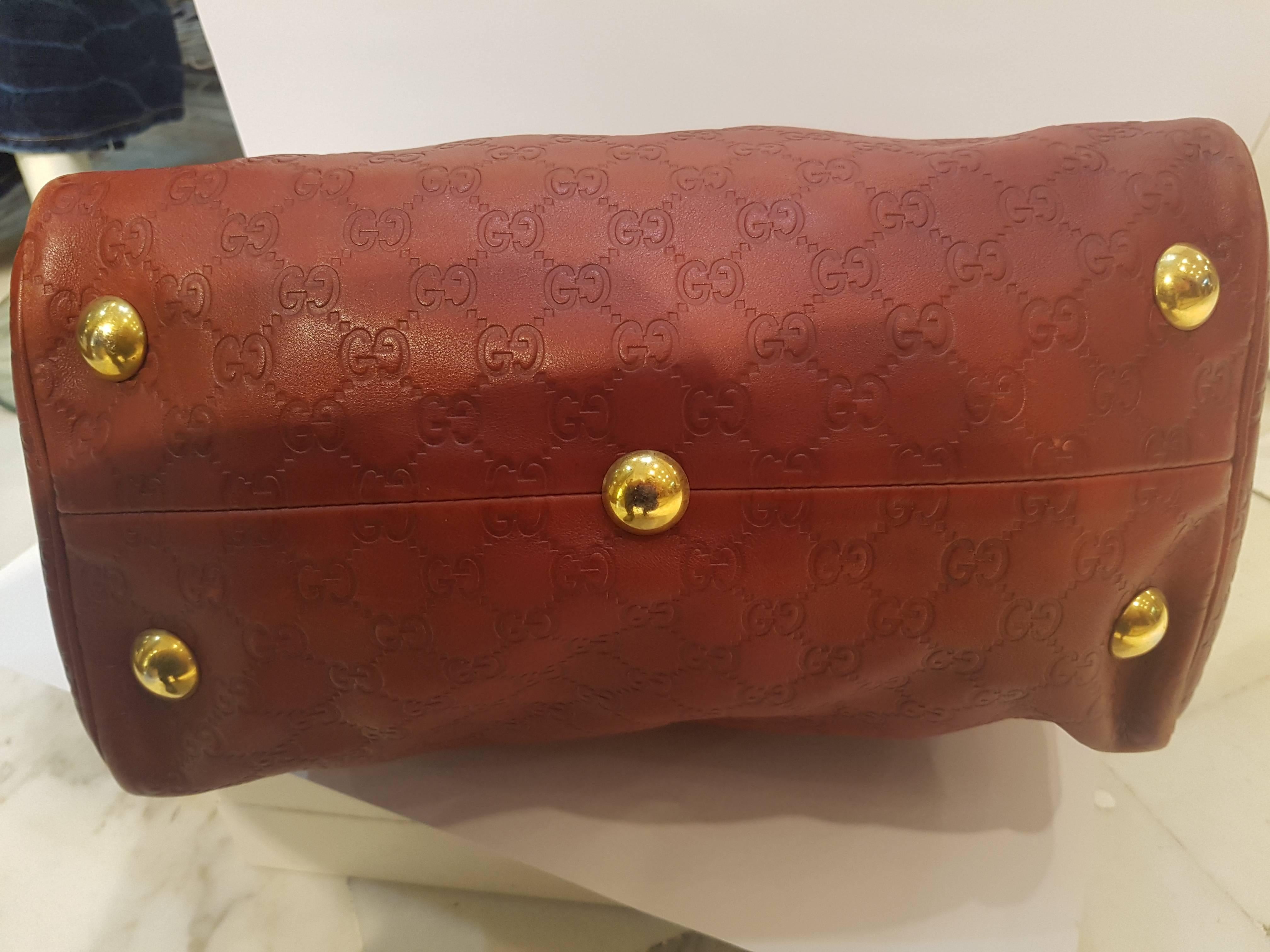 Gucci Red Babouska Boston Bag 1