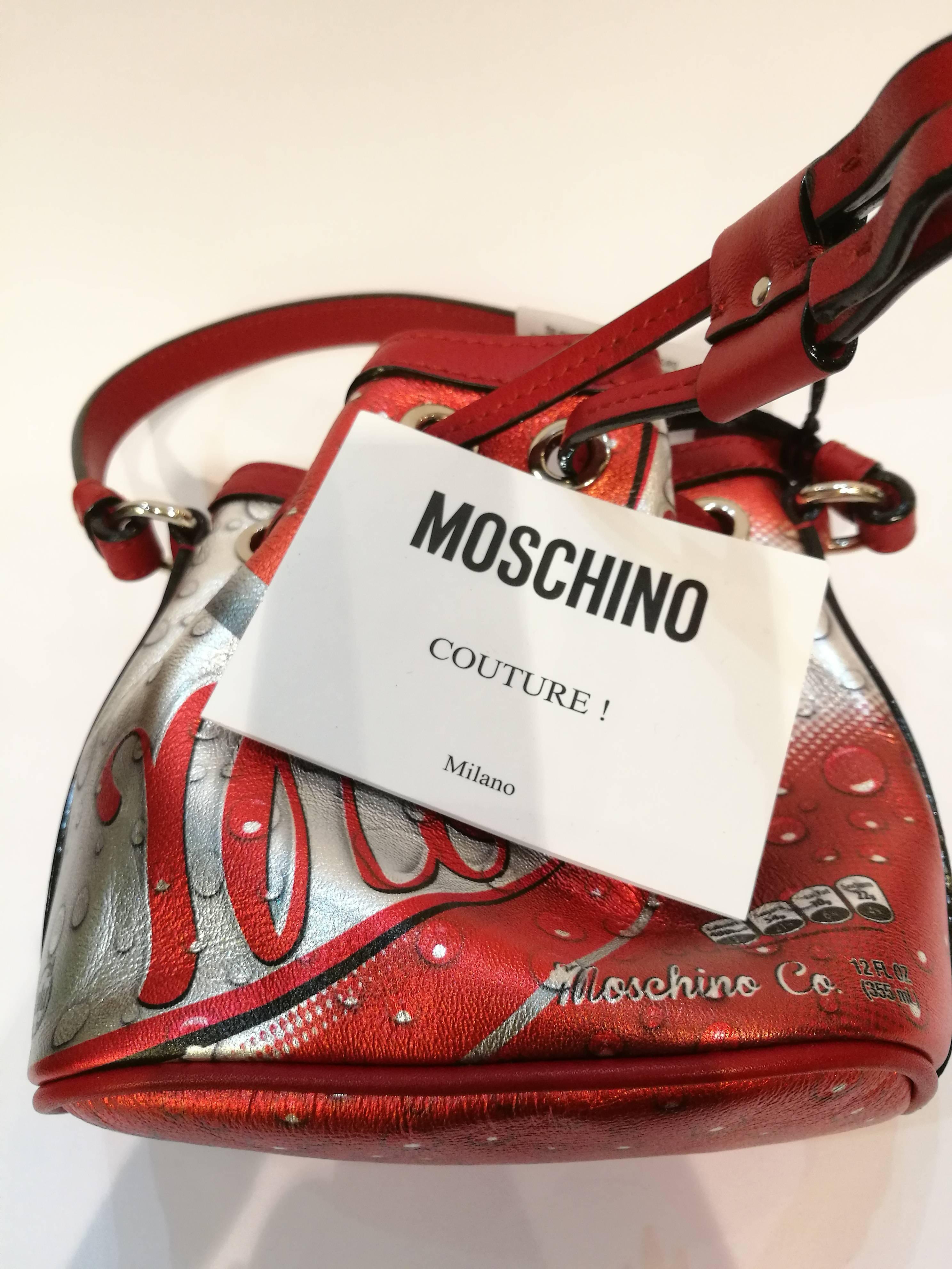 Moschino Red Coca Cola Satchel NWOT 1