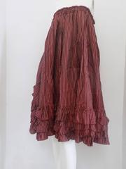 1970s Jean Paul Gaultier Bordeaux long skirt