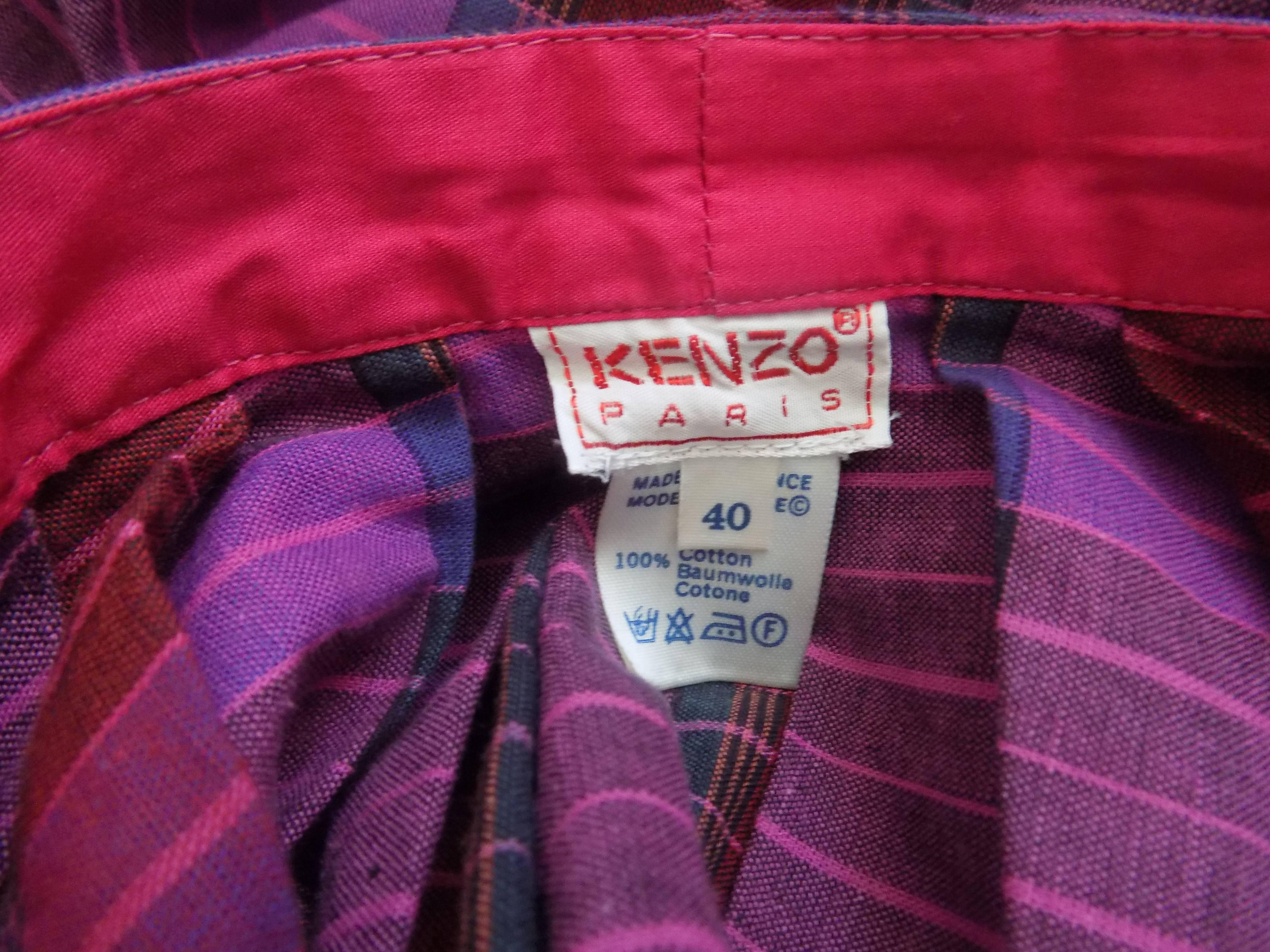 1980 Kenzo Purple Dress In Excellent Condition In Capri, IT