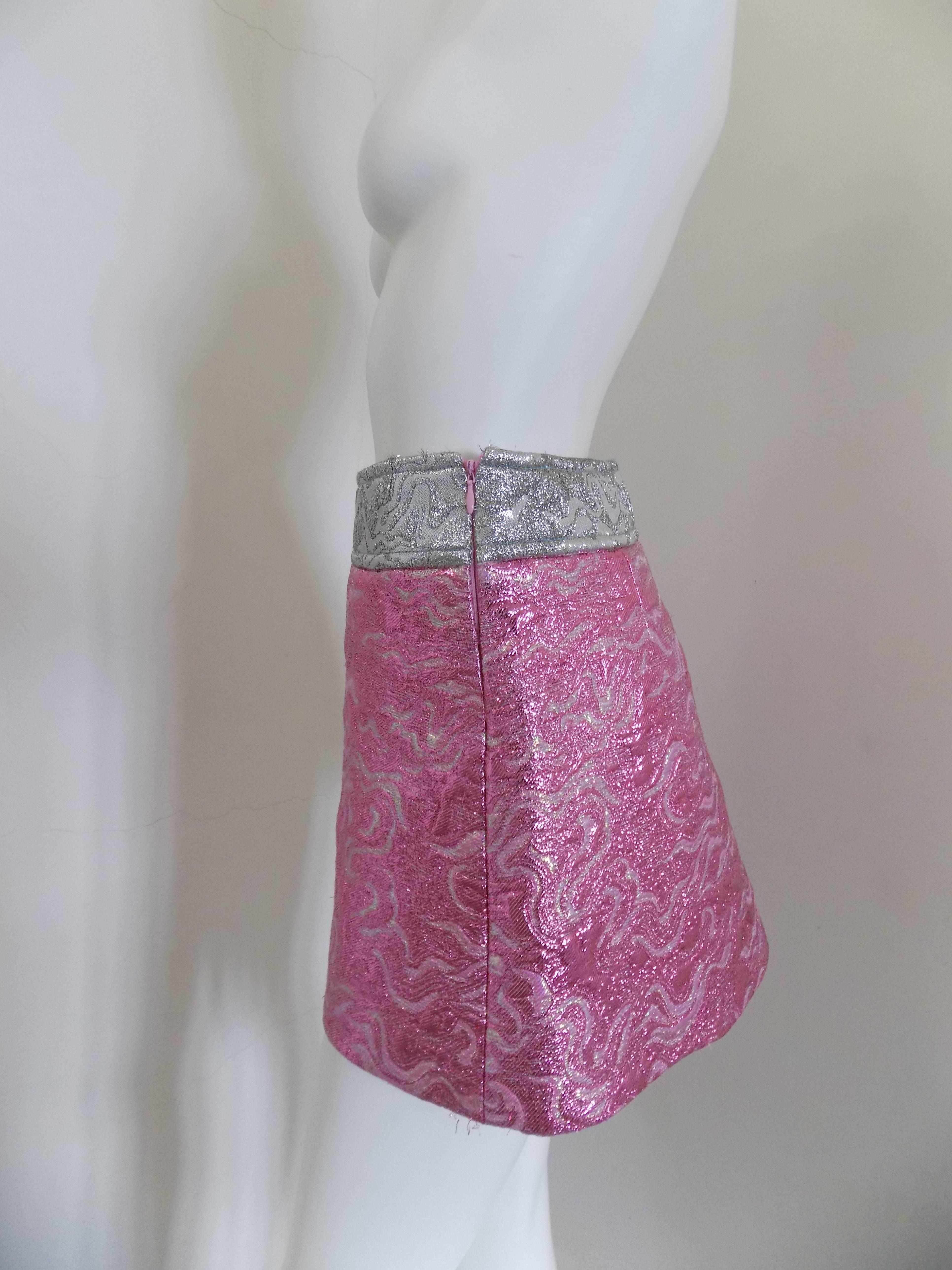 Pink Miu Miu multicolour skirt