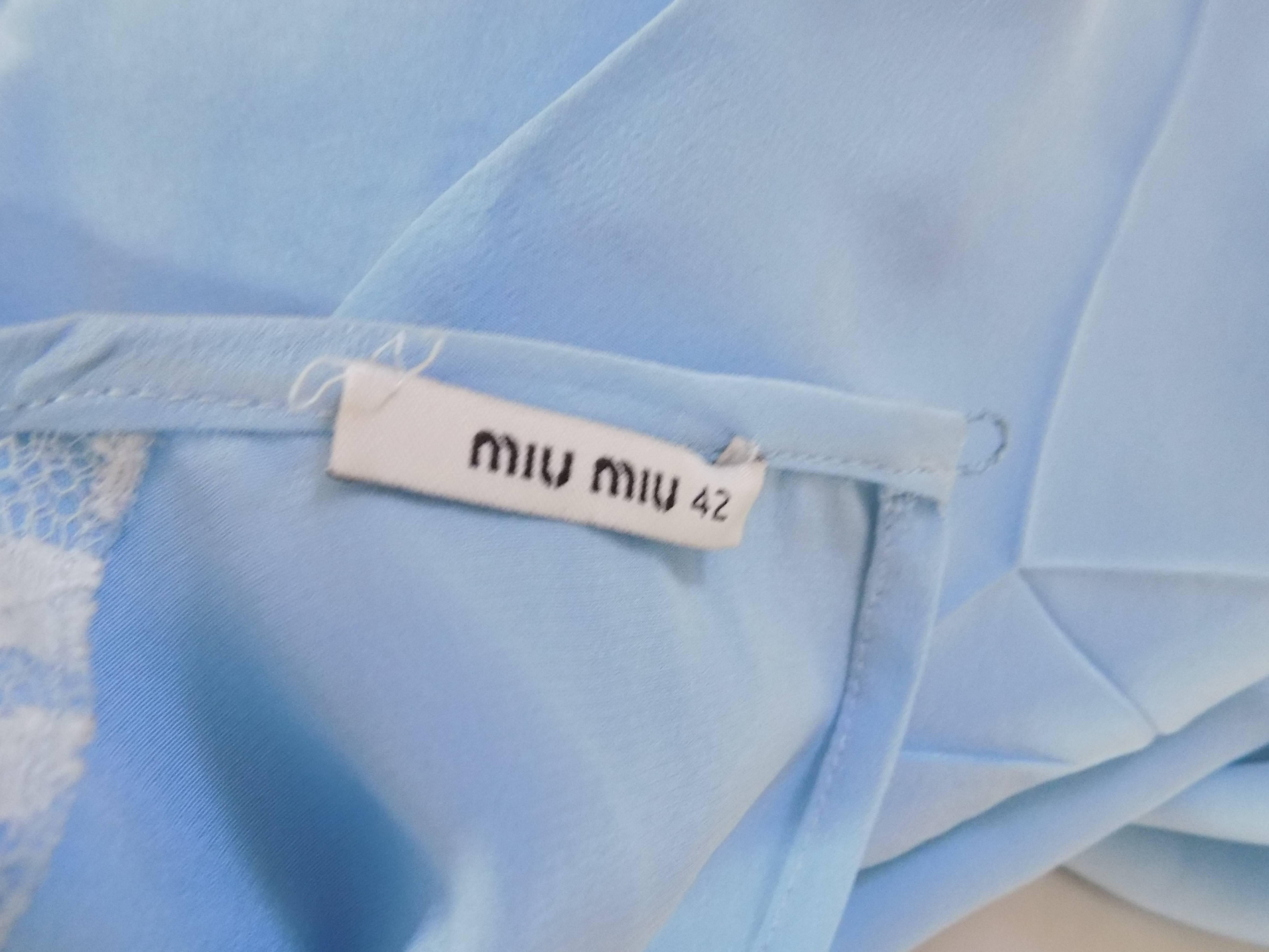 Women's Miu Miu Light blue dress