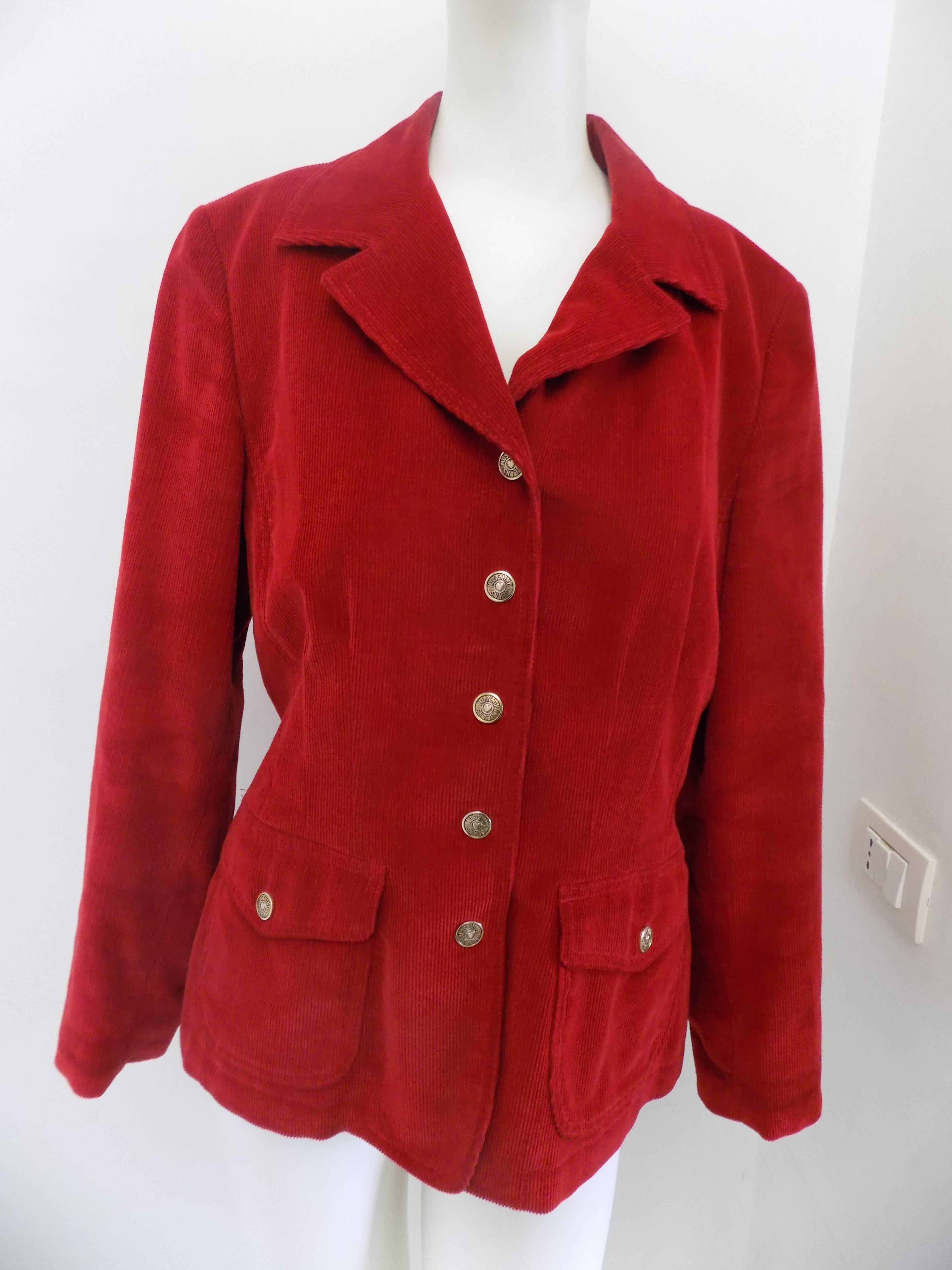 Red Moschino  red jacket