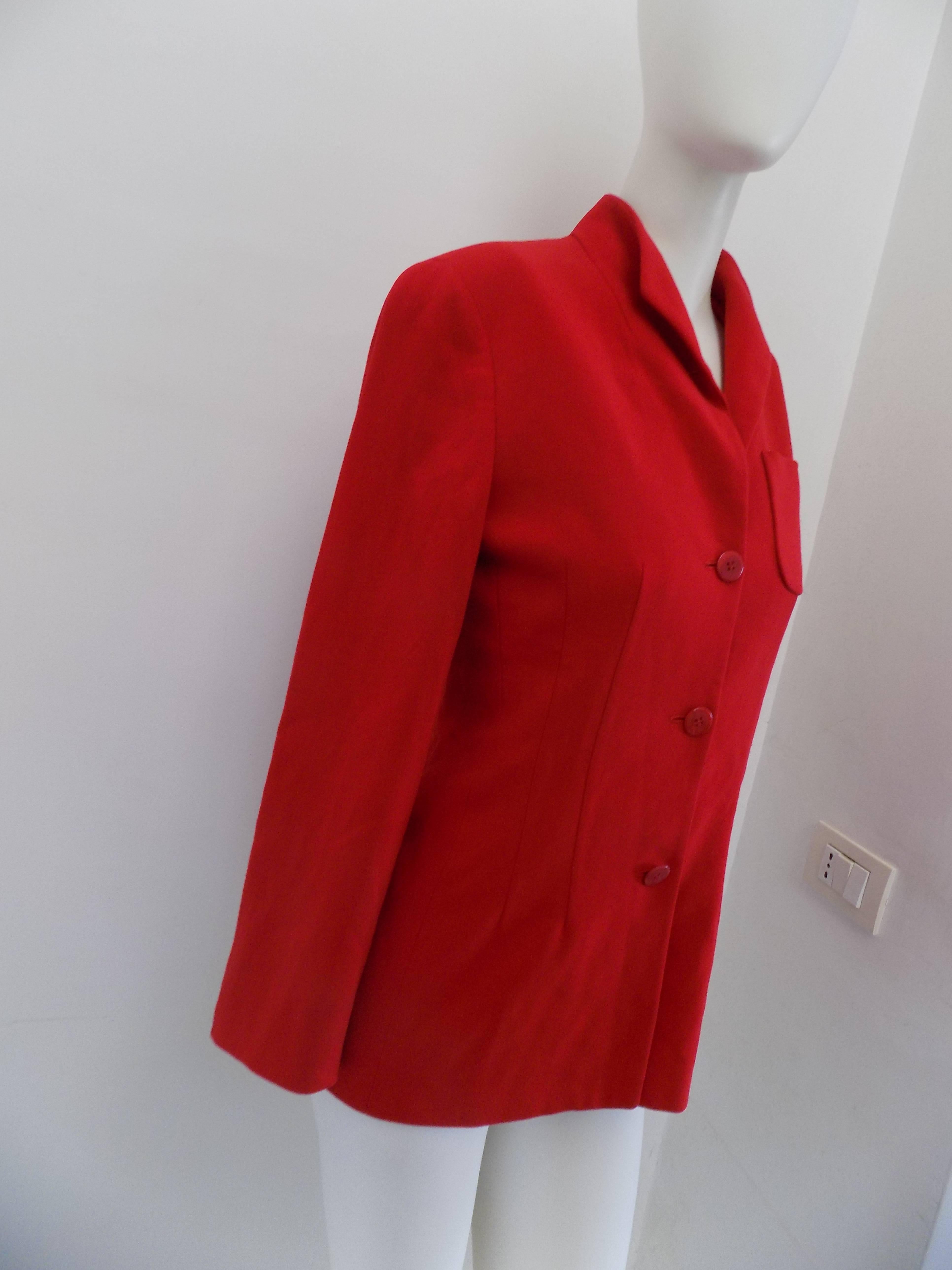 armani red blazer