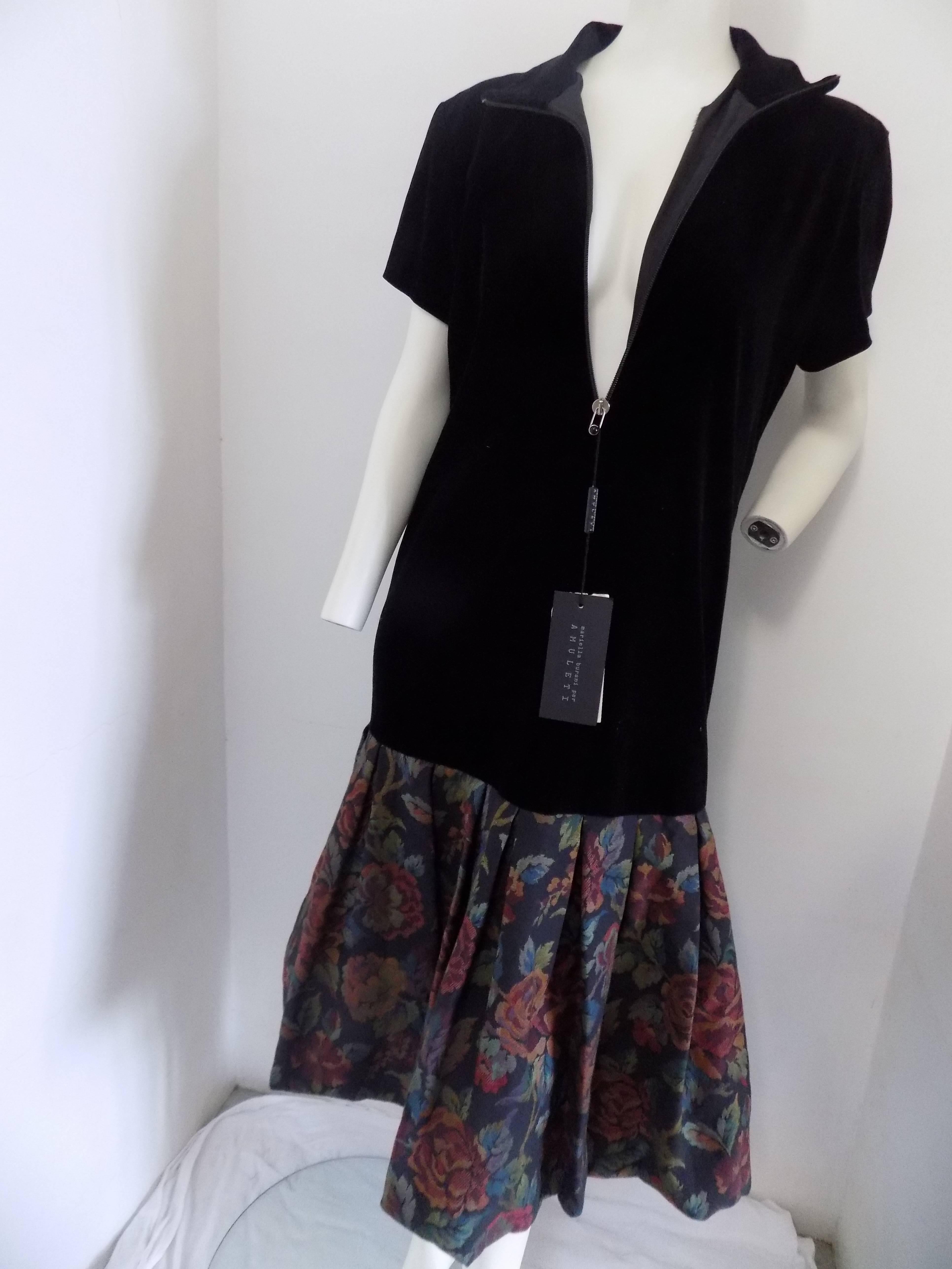 Mariella Burani NWOT long dress In New Condition For Sale In Capri, IT