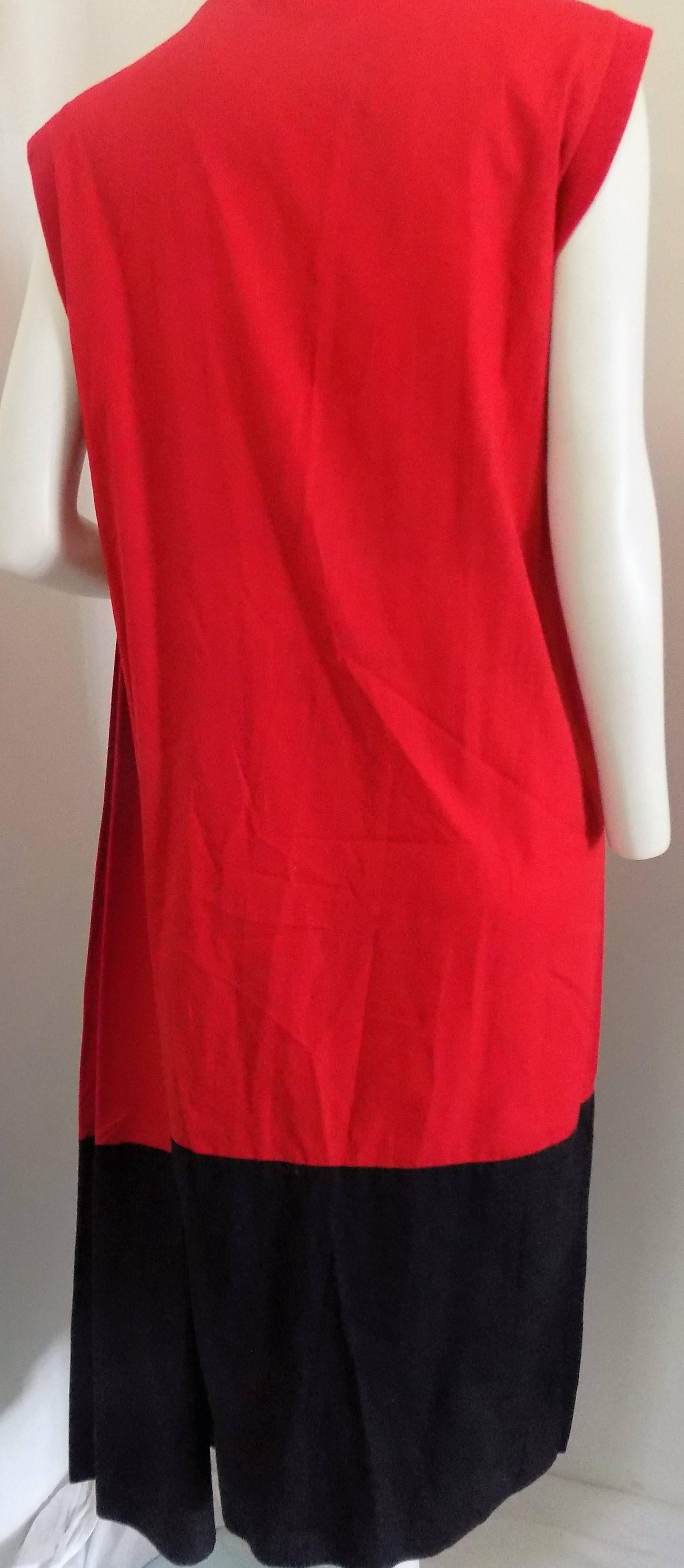 Red Mondrian Long Dress