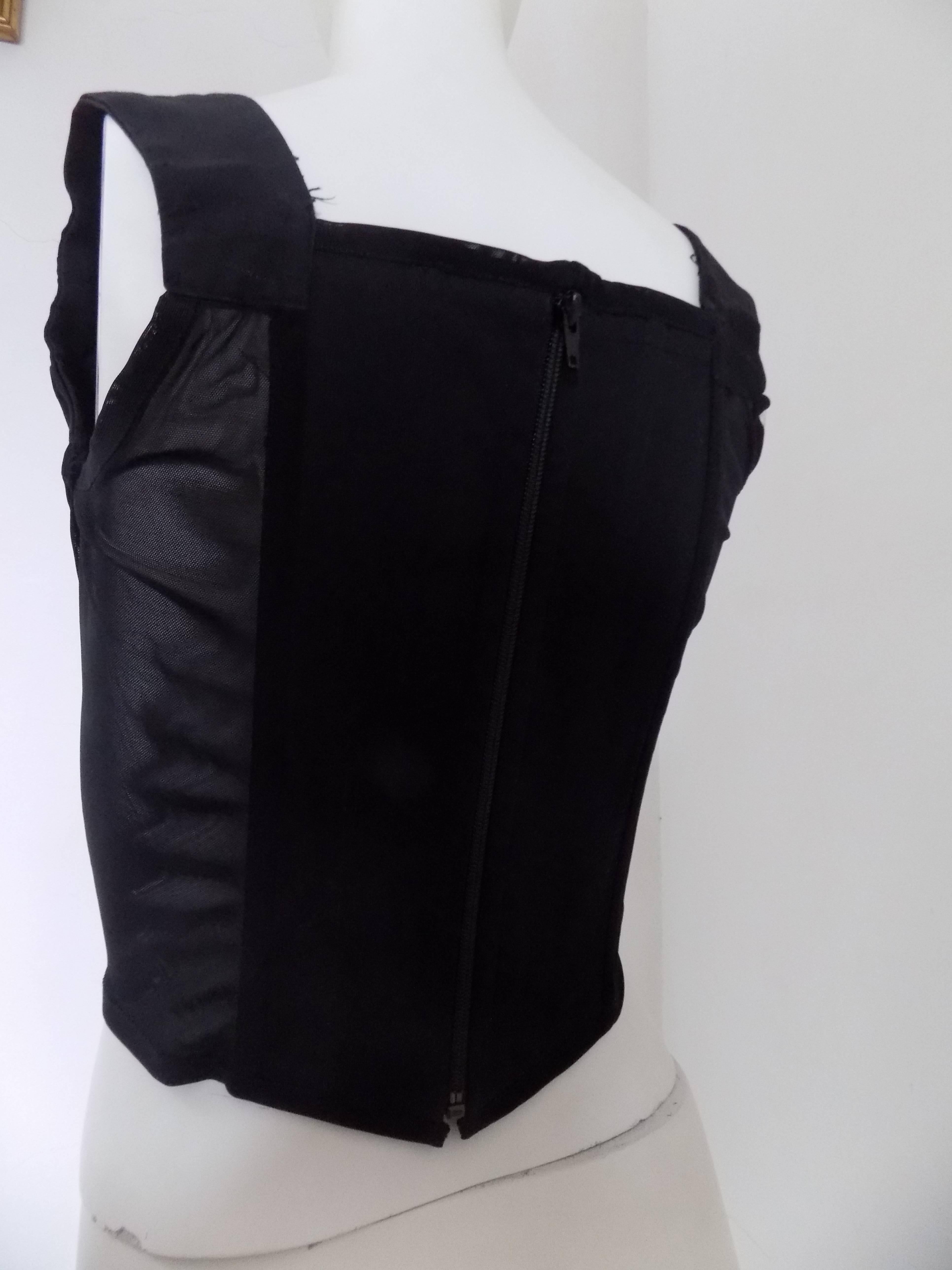 Vivienne Westwood black corset In Excellent Condition In Capri, IT
