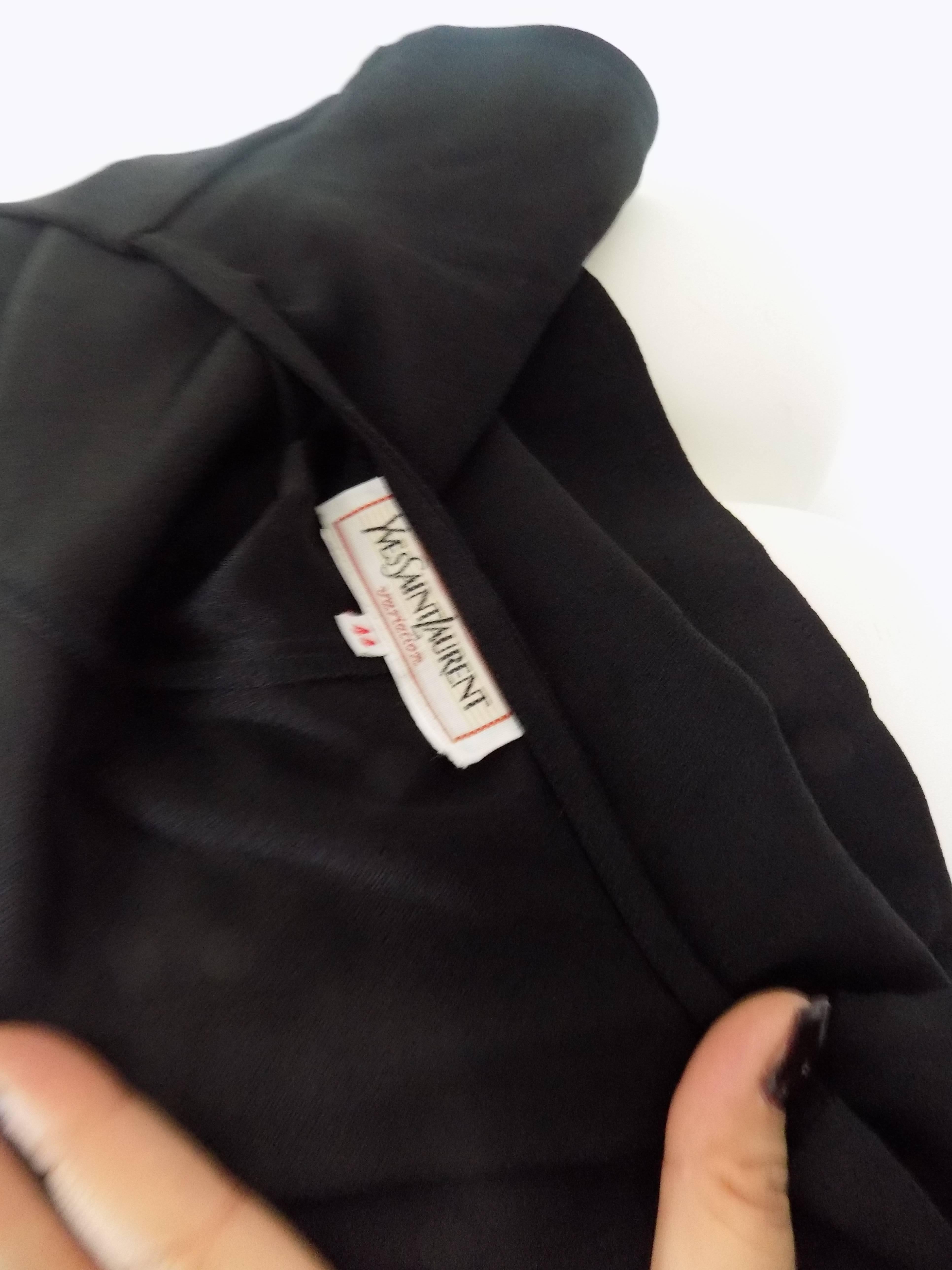 Yves Saint Laurent black shirt In Excellent Condition In Capri, IT