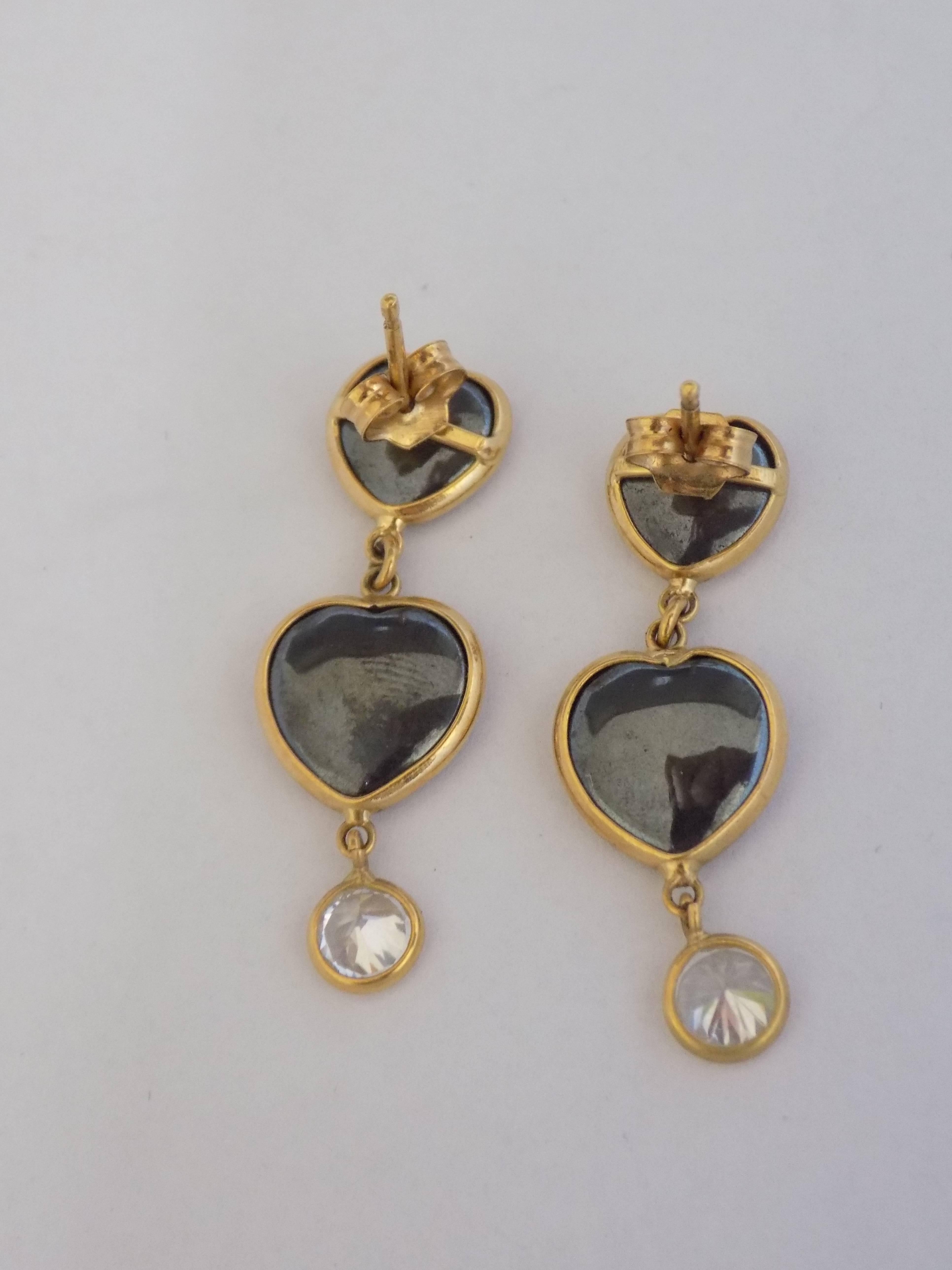 18kt Gold Earrings In New Condition For Sale In Capri, IT