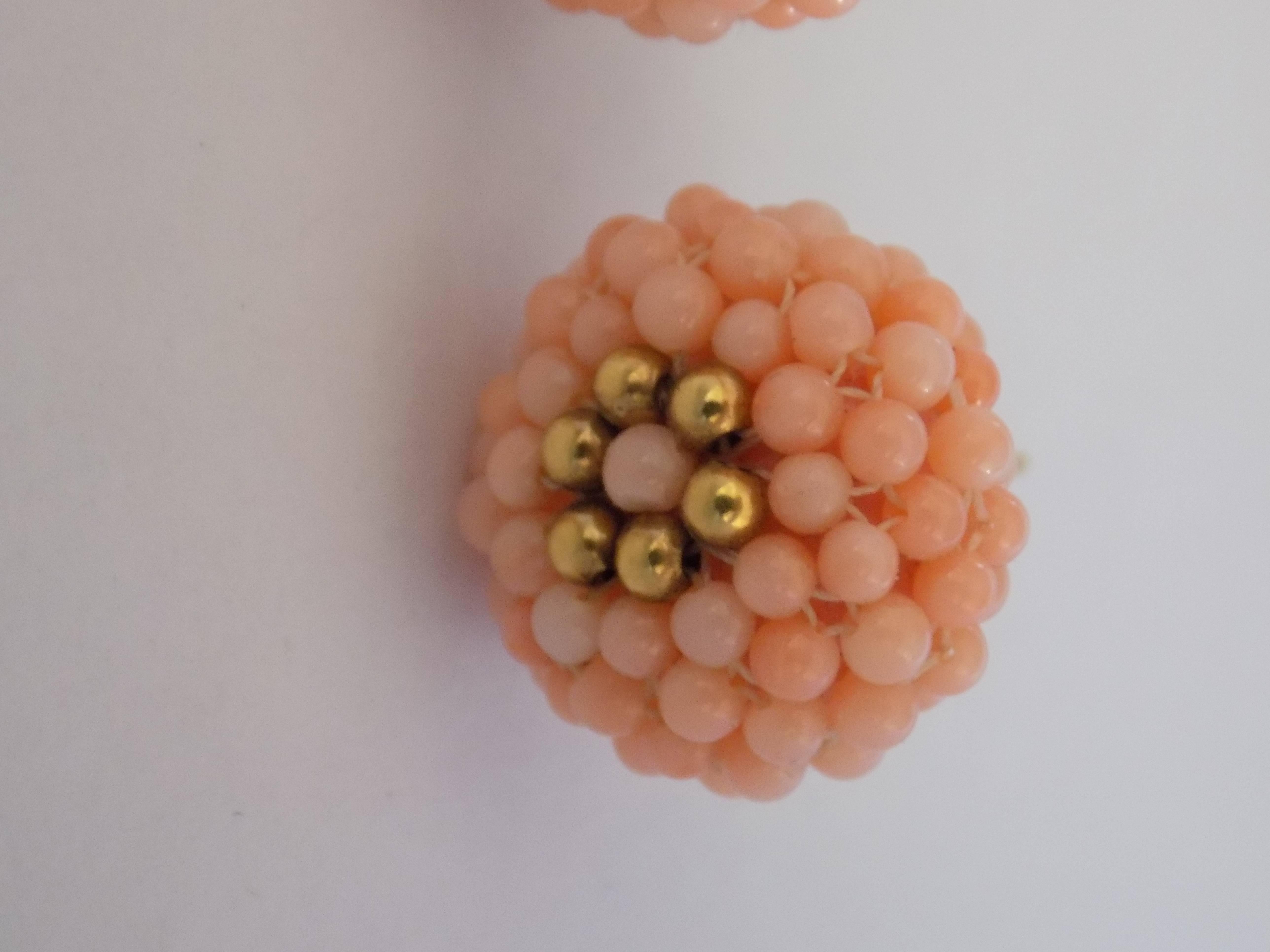 18kt Gold pink coral earrings

Totally handmade in italy