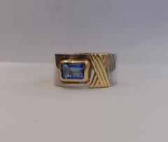 1980s Silver Gold Bangle