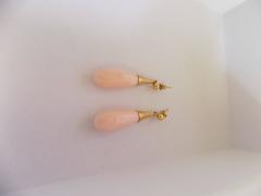 18kt Gold Rosa Korallen-Ohrringe