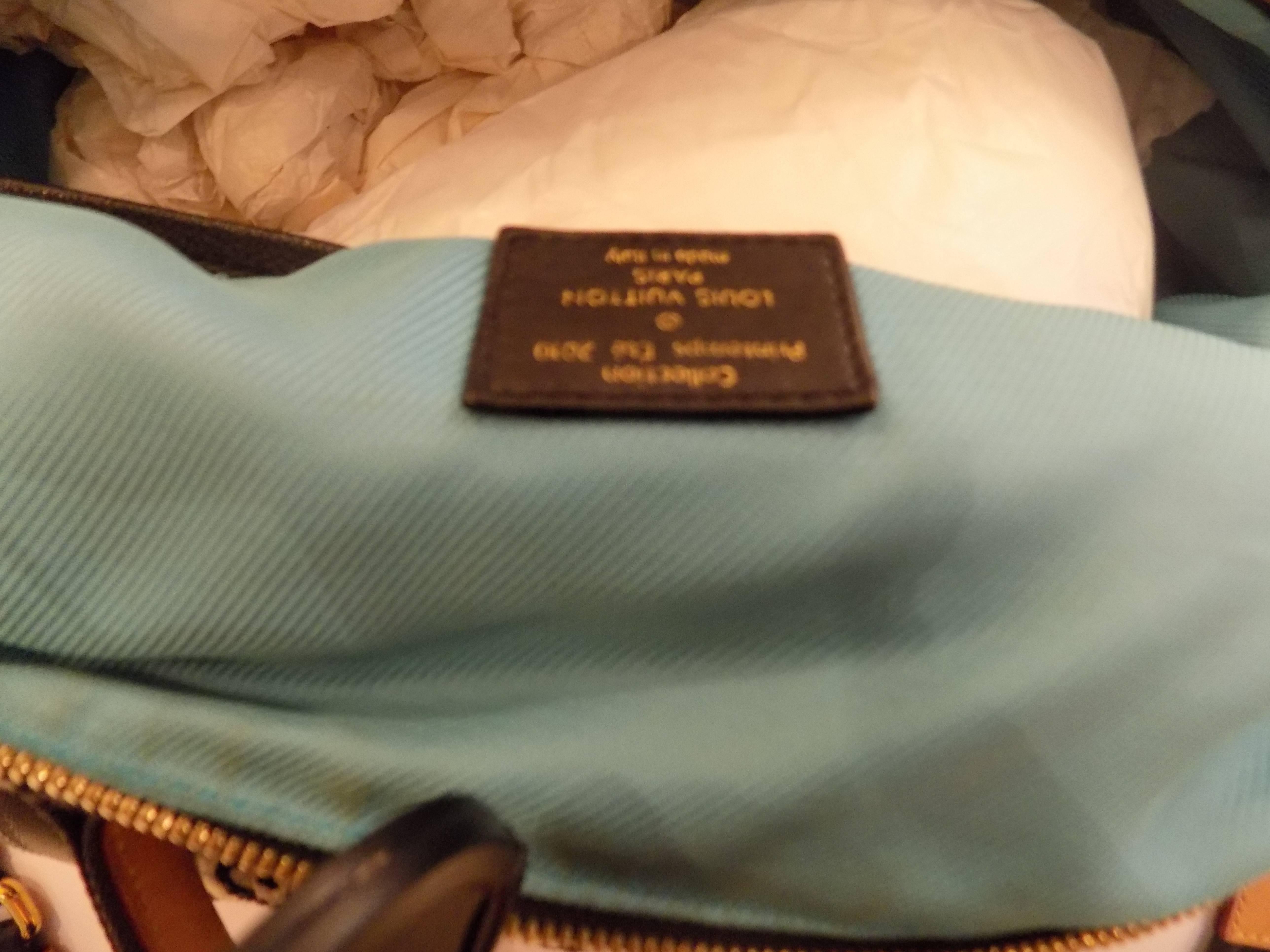 2010  LOUIS VUITTON Monogram Cheche Tuareg Bleu 4