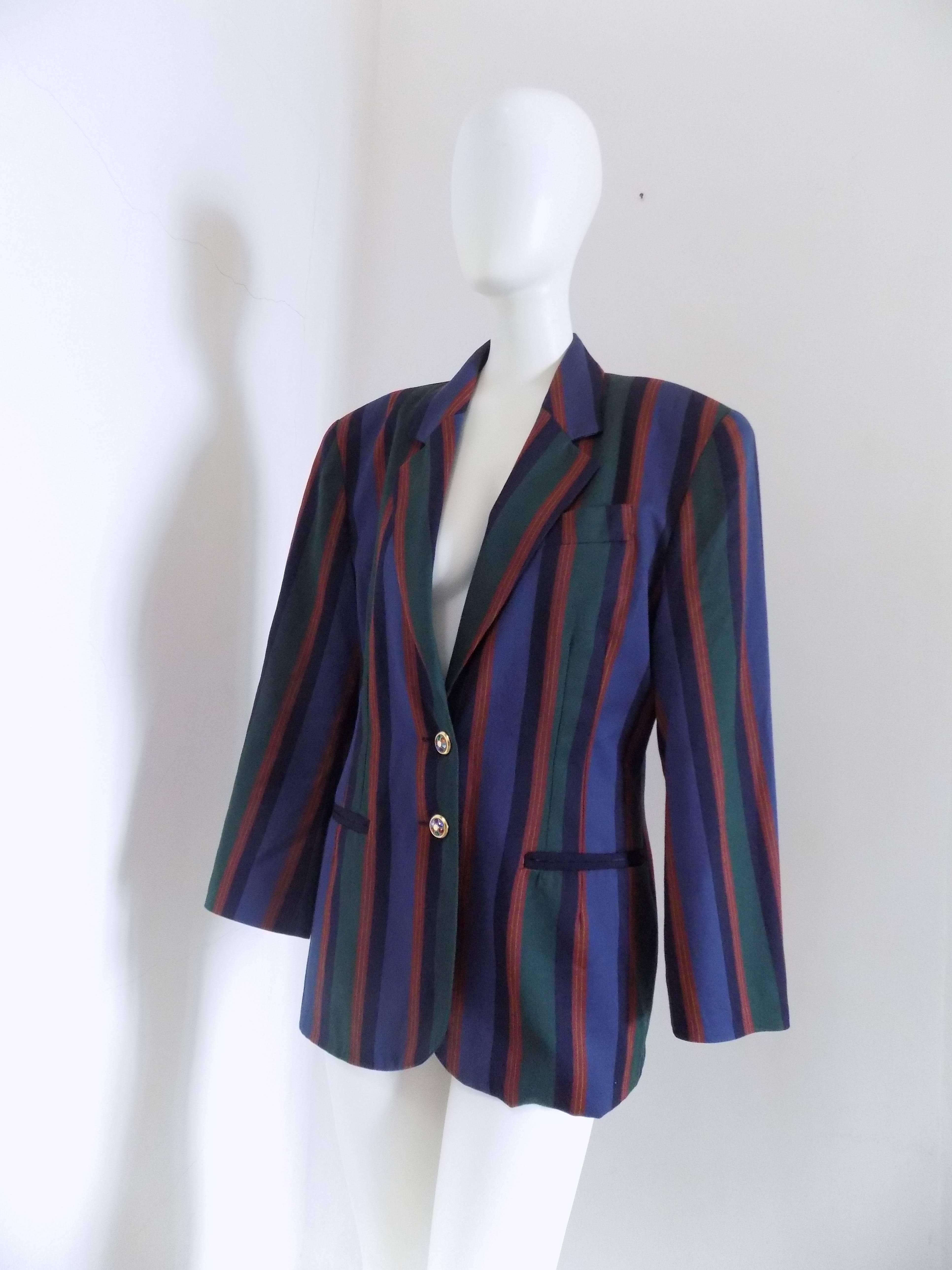 1970s Debeaux Multicolour Jacket 
Embellished botton
Totally made in italy in italian size range 44