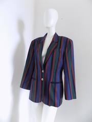 1970s Vintage Debeaux Multicolour Embellished Jacket Made in Italy