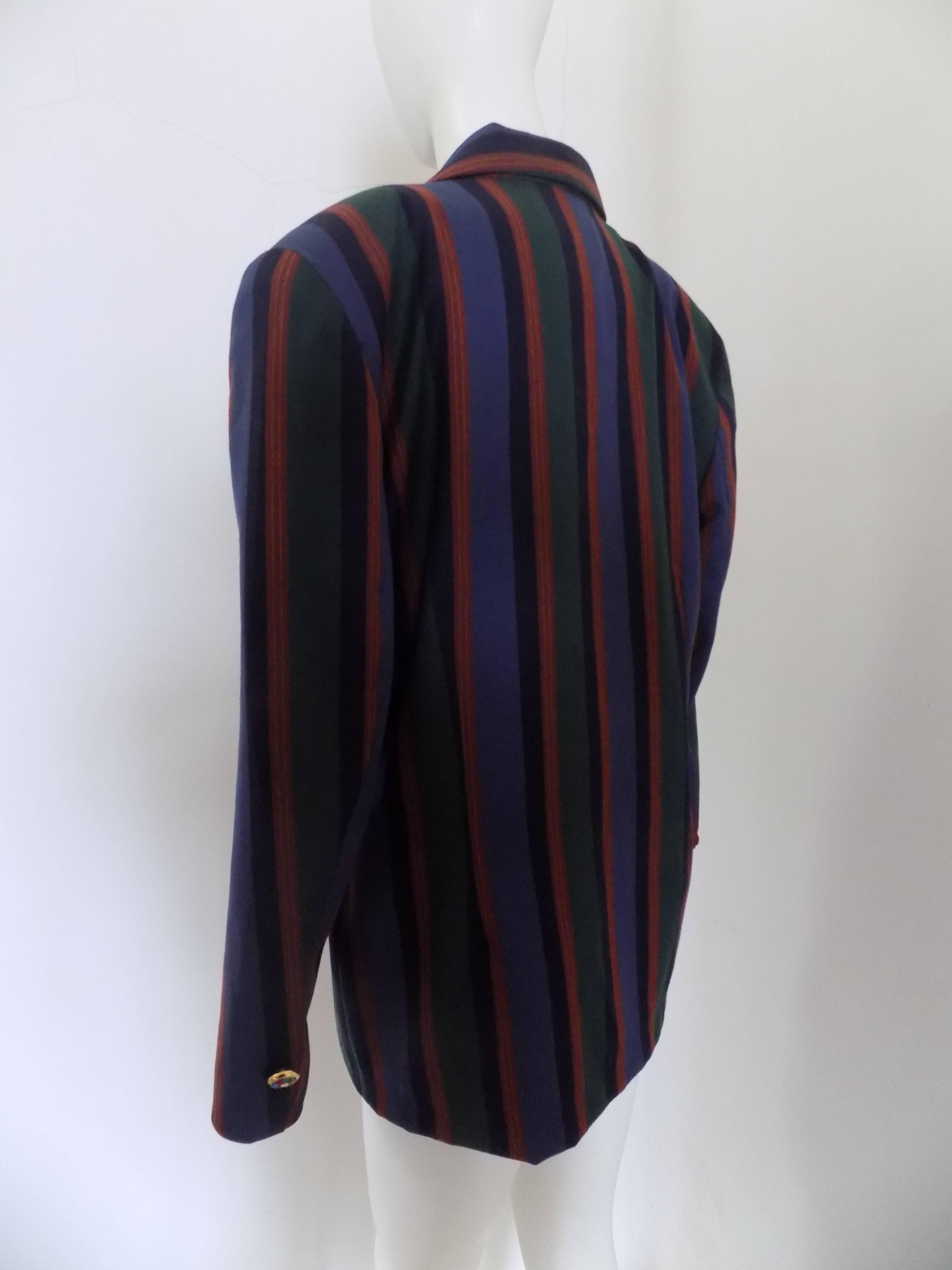 Women's or Men's 1970s Debeaux Multicolour Jacket  For Sale