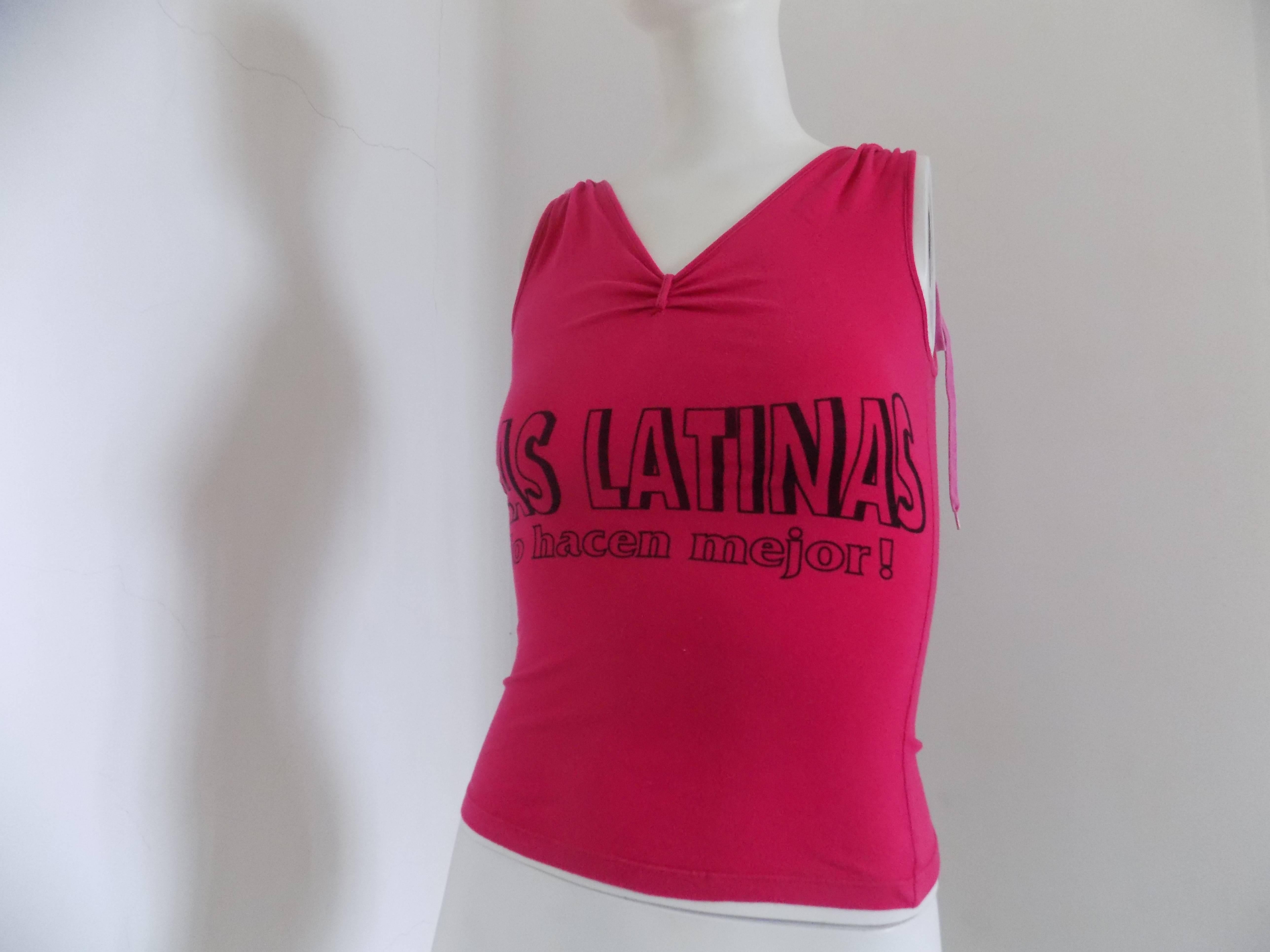 1990s Dolce & Gabbana D&G fucsia top

Totally made in italy in italian size range 38
Composition: 100% cotton