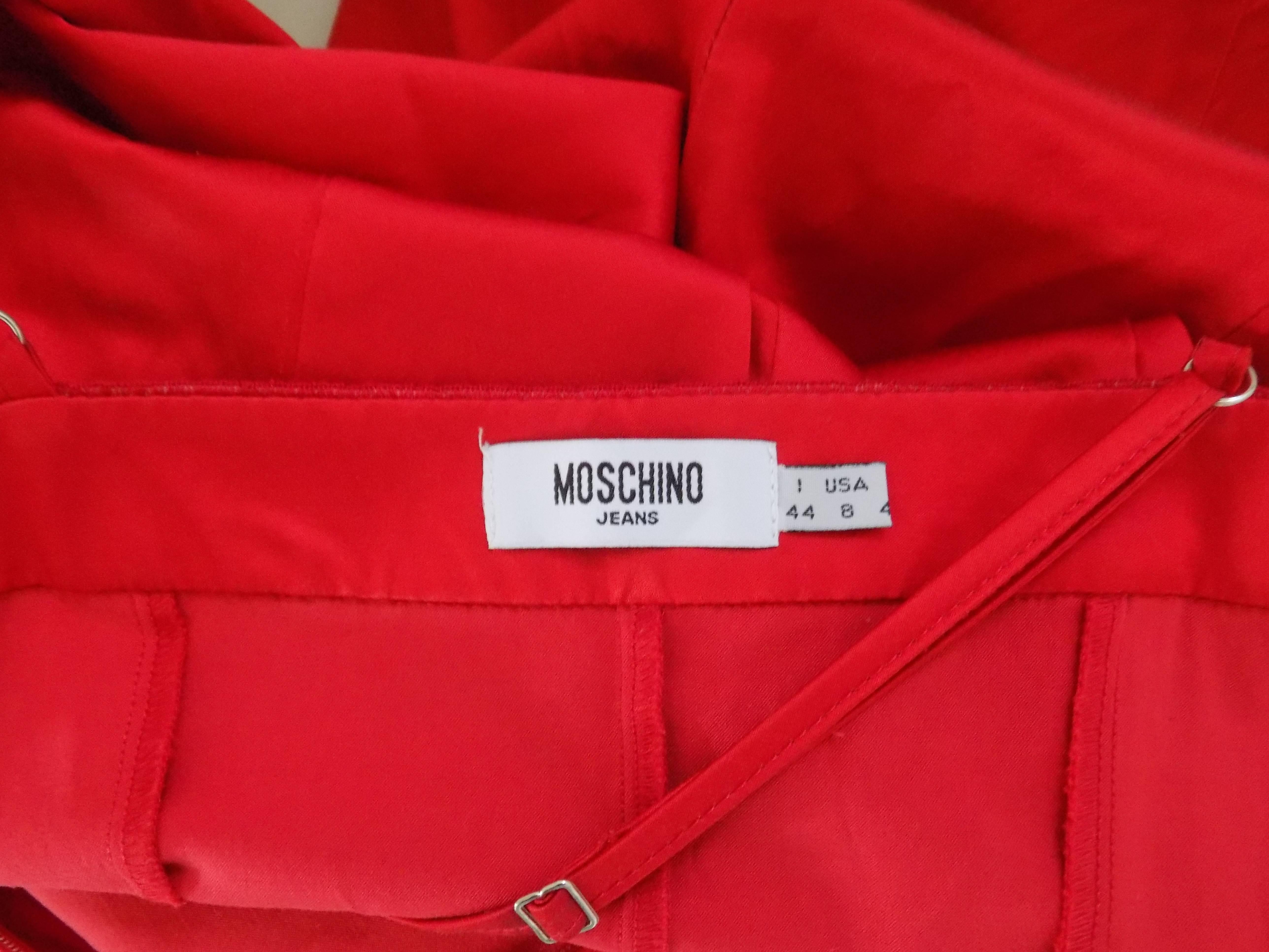 Women's 1990s Moschino Jeans red sequins dress For Sale