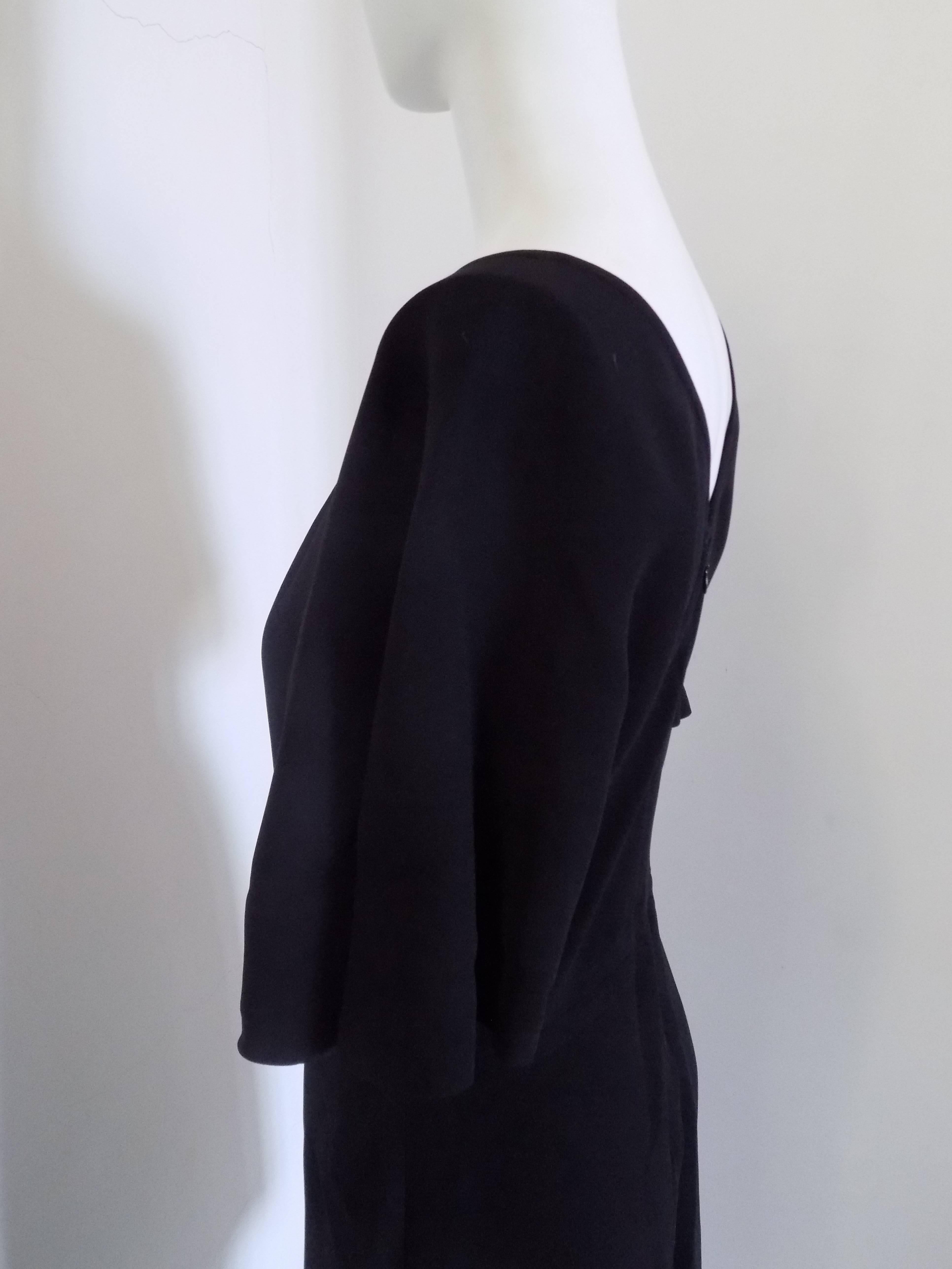 1990s Valentino Black Dress In Excellent Condition In Capri, IT