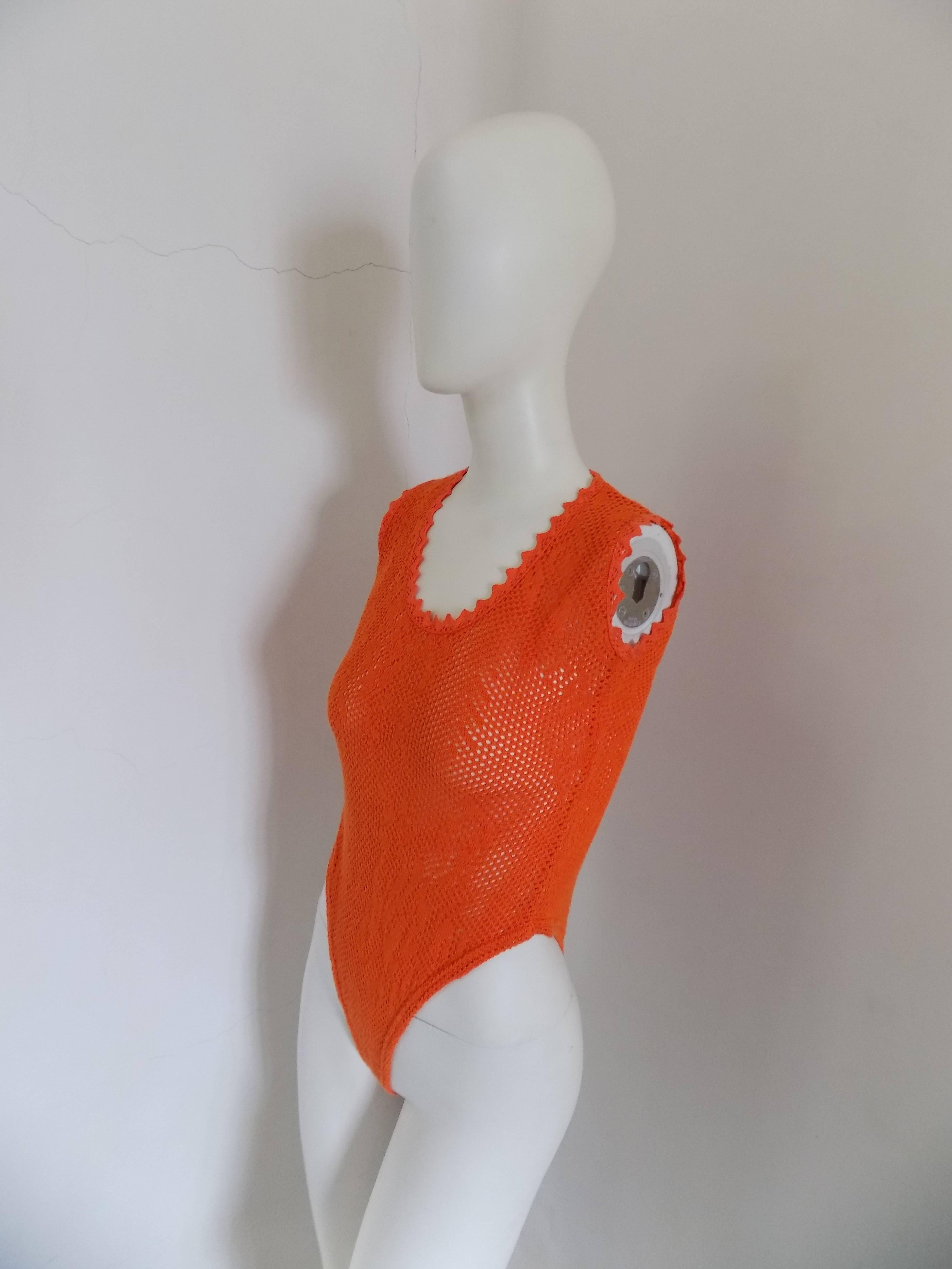 Red 1970s Orange Handmade Body
