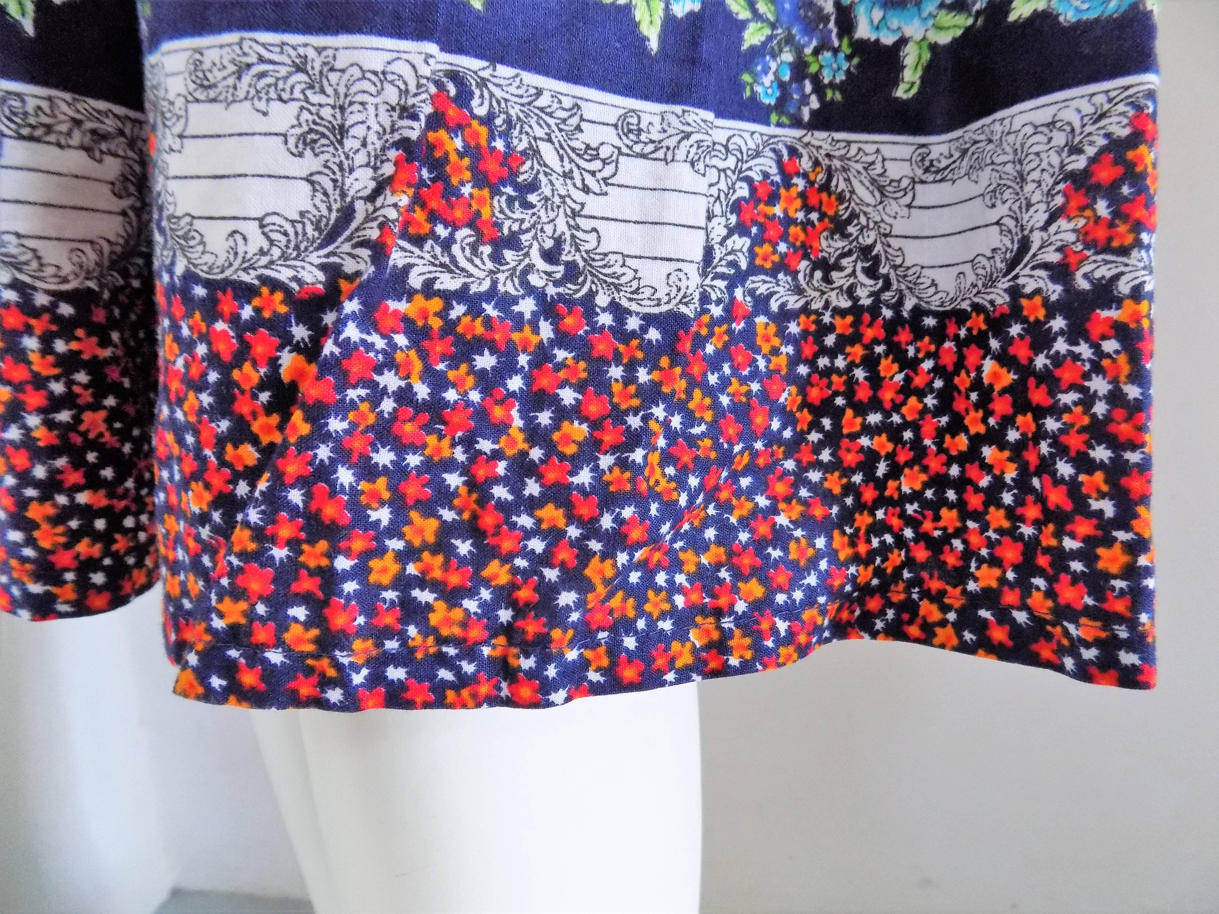 Multicolor vintage long skirt In Excellent Condition In Capri, IT