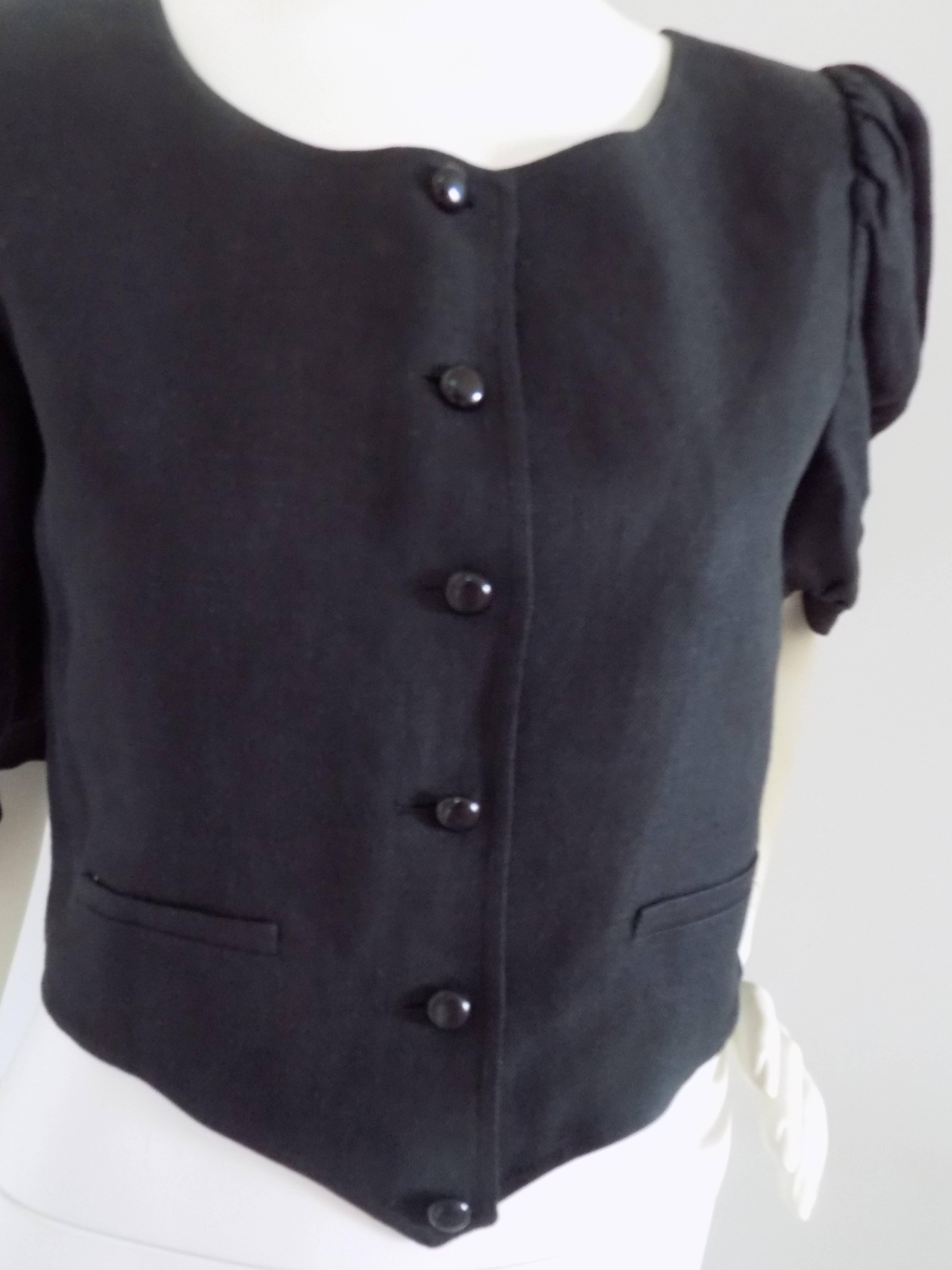 Valentino Boutique Black Jacket In Excellent Condition For Sale In Capri, IT