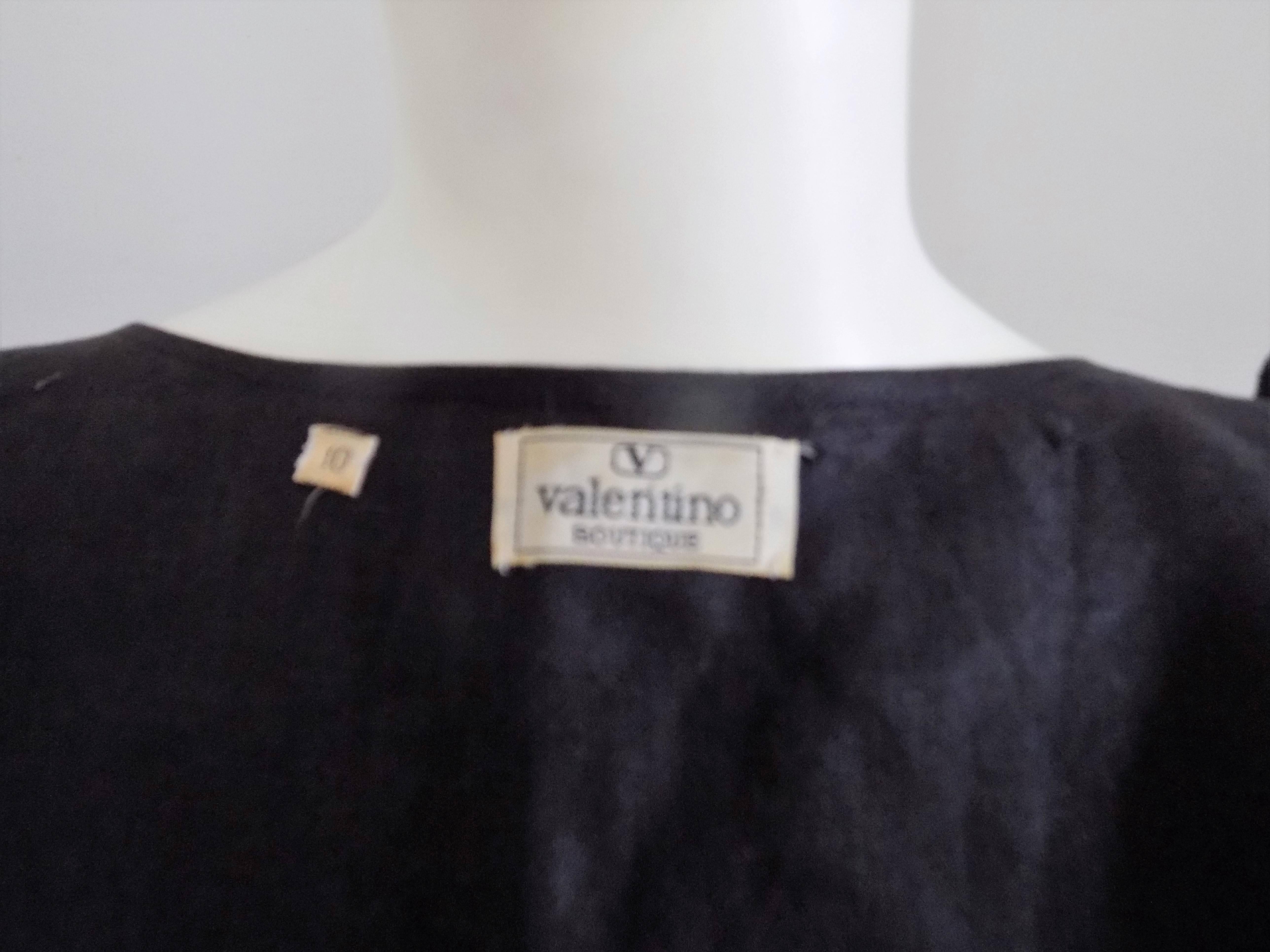 Women's Valentino Boutique Black Jacket For Sale