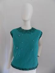 Camicia vintage anni '90 da donna in lana verde taglia 12 da Hong Kong